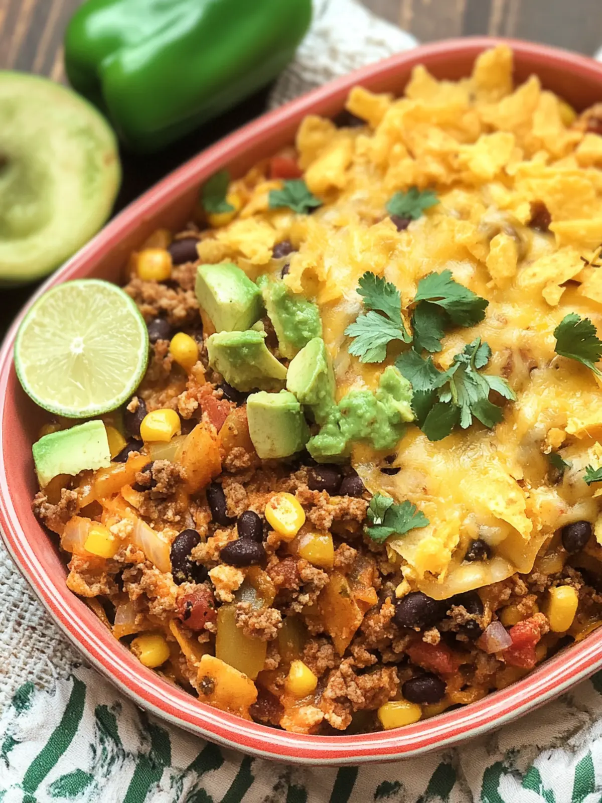 Walking Taco Casserole