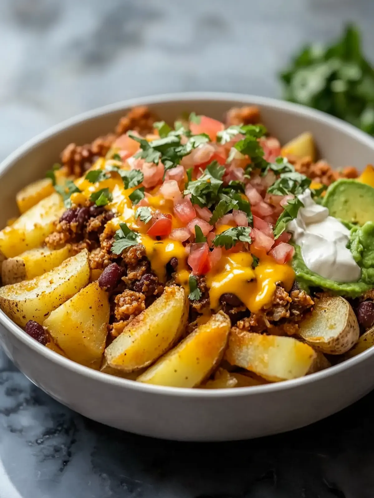 Crispy Loaded Potato Taco Bowl Recipe for Ultimate Comfort Food 5 Crispy Loaded Potato Taco Bowl Recipe