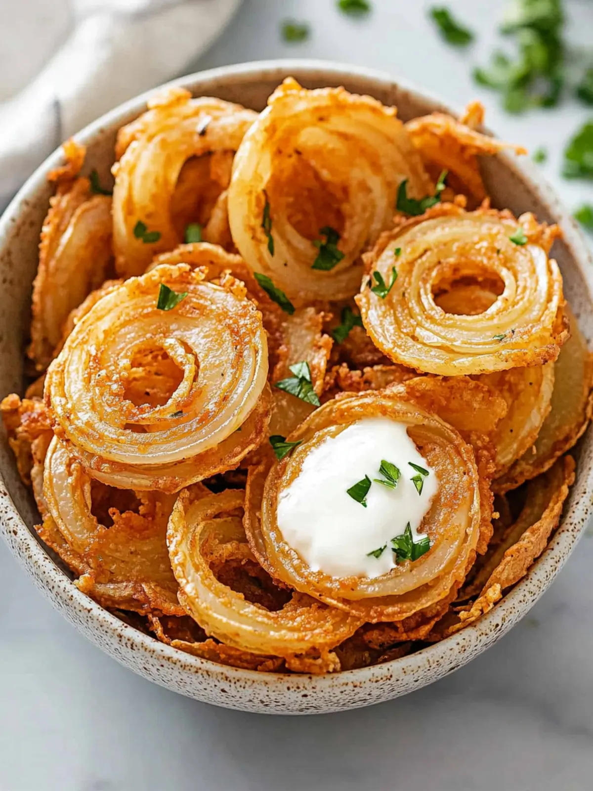 Crispy Onion Ring Chips: Crunchy Low-Carb Snack Magic 3 Crispy Onion Ring Chips