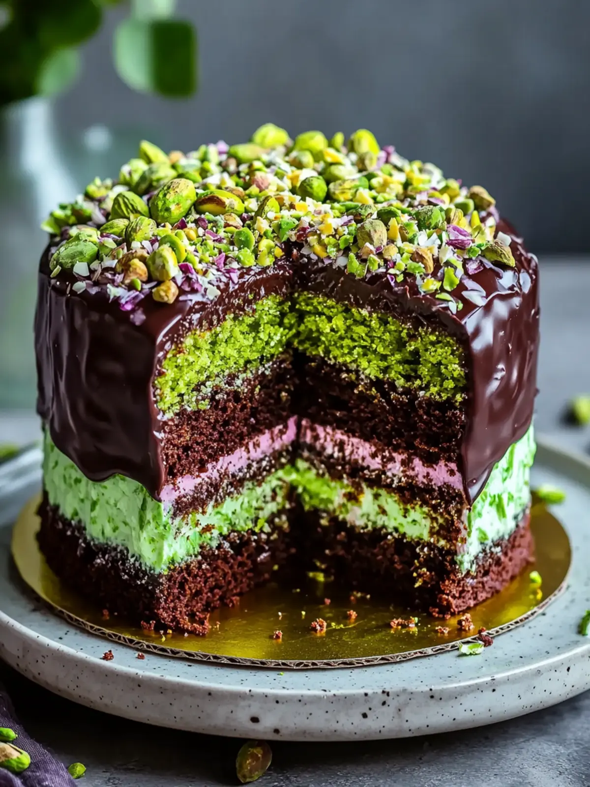 Indulge in Dubai Chocolate Pistachio Cake: A Viral Delight 4 Dubai Chocolate Pistachio Cake: The Ultimate Viral Crunch Layer Cake