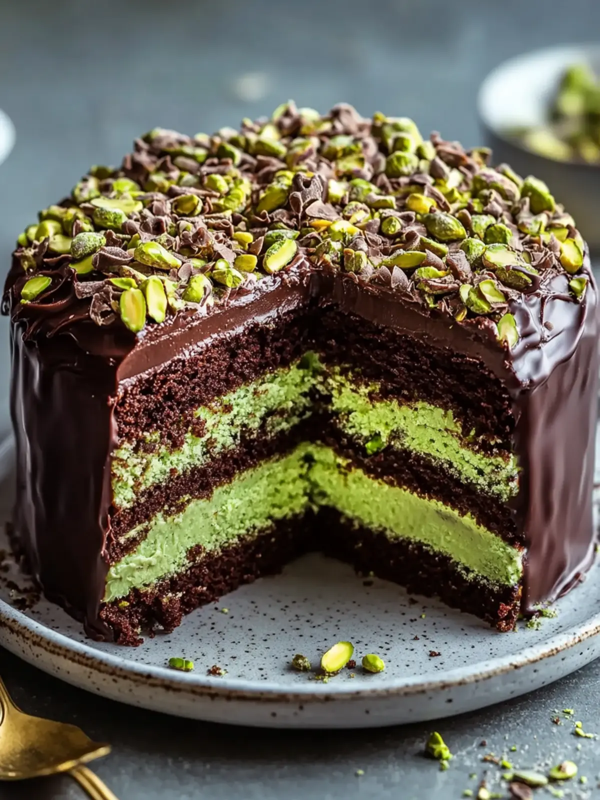 Indulge in Dubai Chocolate Pistachio Cake: A Viral Delight 2 Dubai Chocolate Pistachio Cake: The Ultimate Viral Crunch Layer Cake