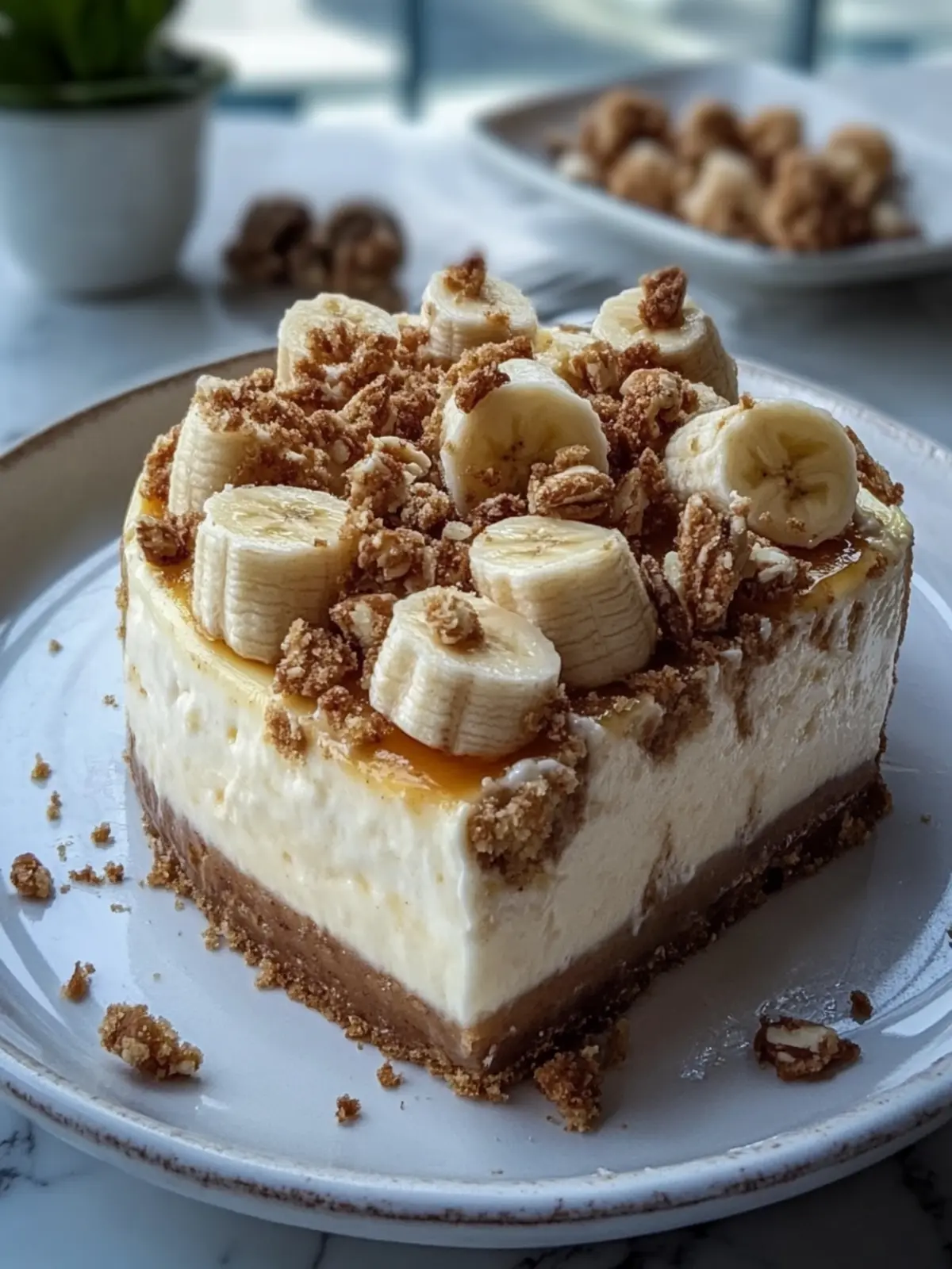 Banana Bread Cheesecake: Indulge in This Cozy Delight 3 Banana Bread Cheesecake