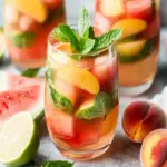 Watermelon Peach White Wine Summer Sangria for Ultimate Refreshment 7 Watermelon Peach White Wine Summer Sangria