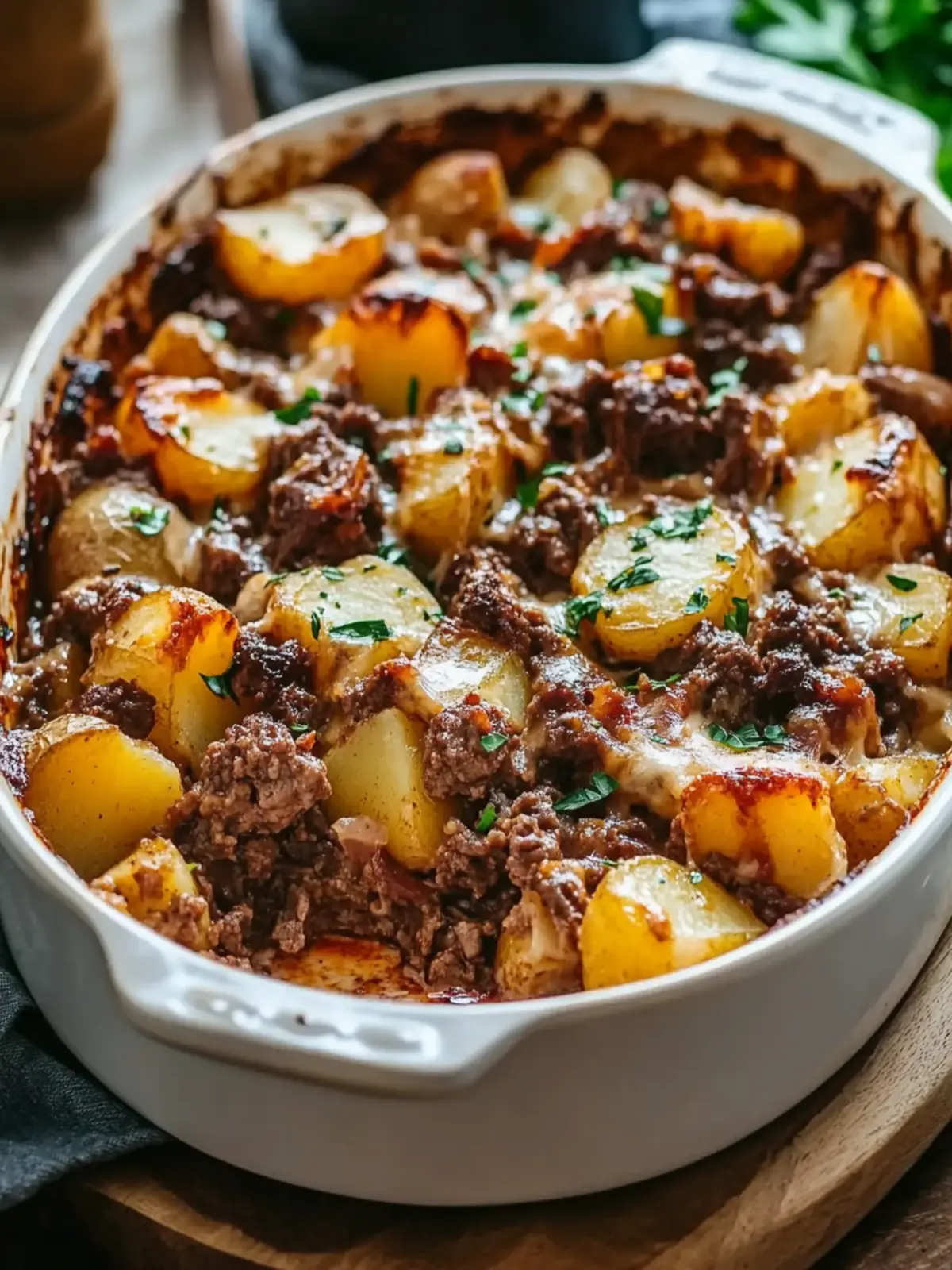 Hearty Cozy Cowboy Casserole with Beef and Potatoes Magic 3 Cozy Cowboy Casserole with Beef and Potatoes