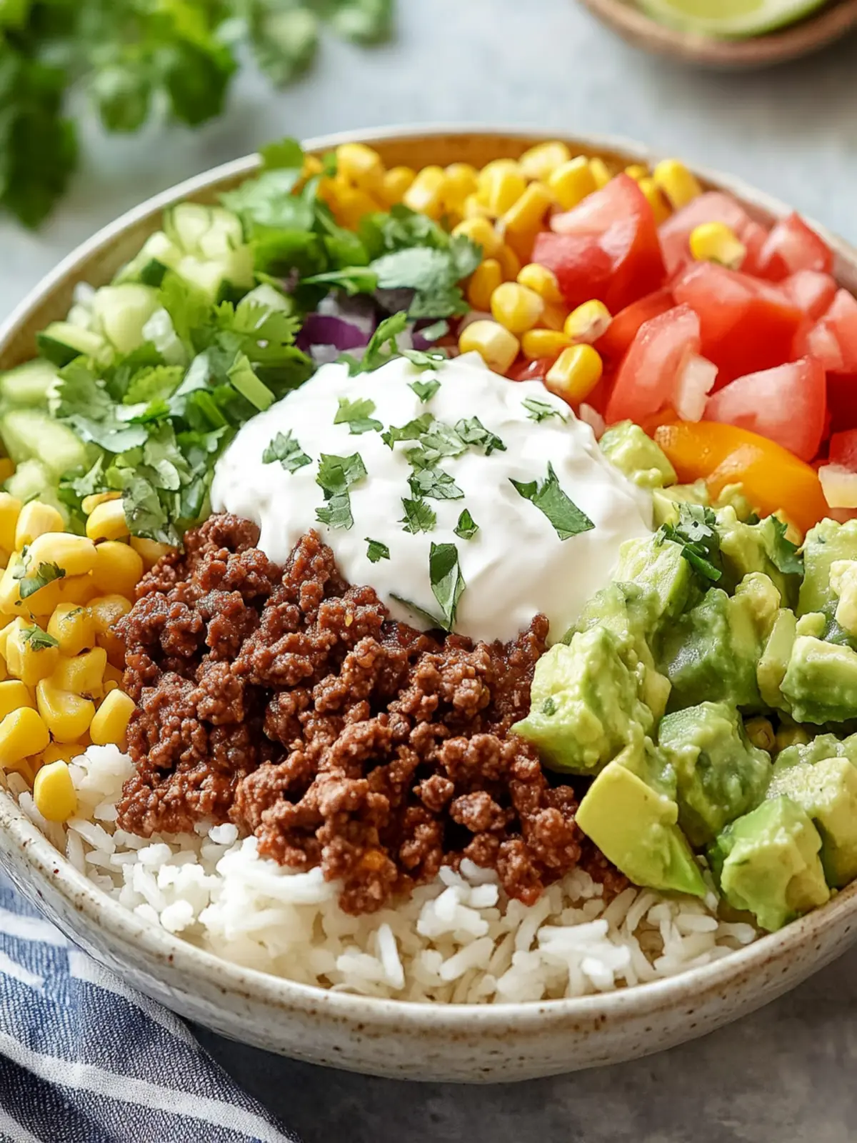 Ground Beef Taco Bowls: Quick Meal Prep for Taco Lovers 3 Ground Beef Taco Bowls