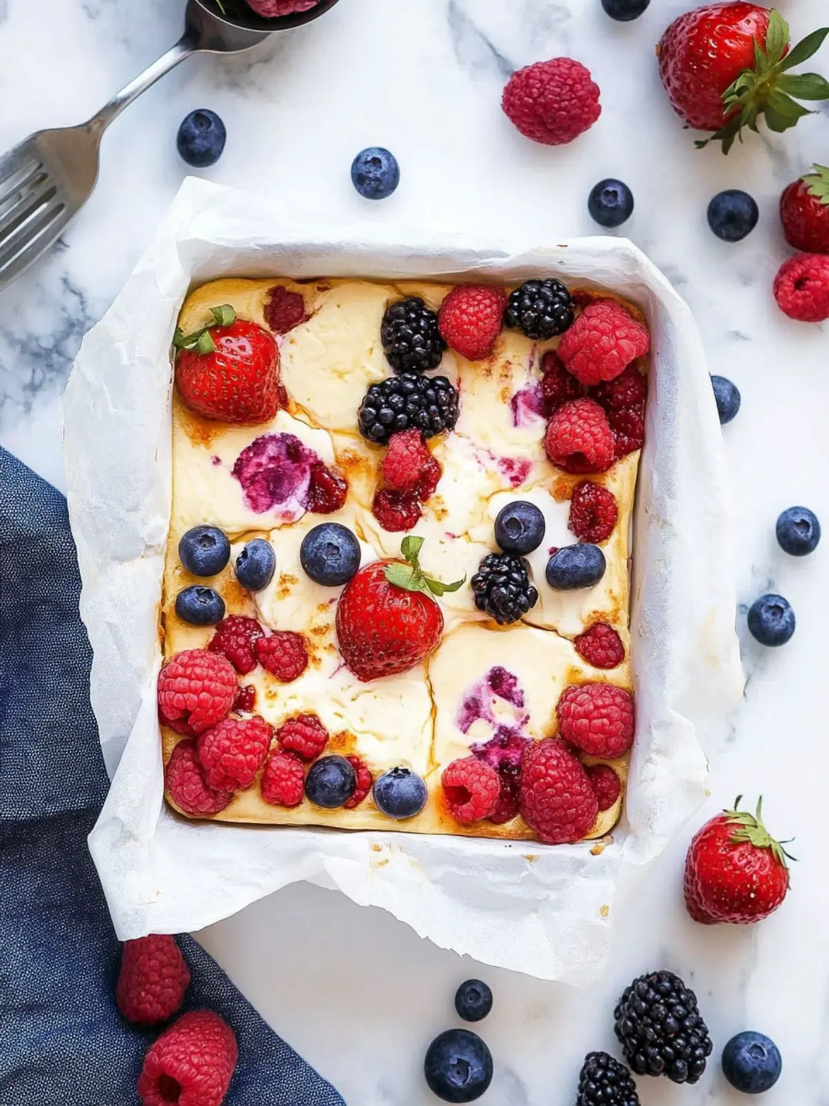 Delicious Baked Yogurt Slices with Berry Bliss 4 Baked Yogurt