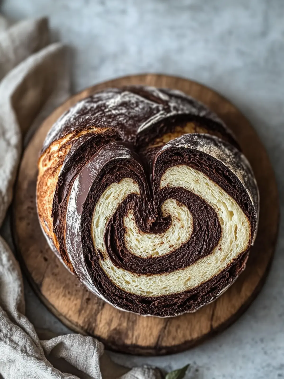 Chocolate Swirl Sourdough: Indulge in Layered Chocolate Bliss 3 Chocolate Swirl Sourdough: Indulge in Rich, Layered Bliss