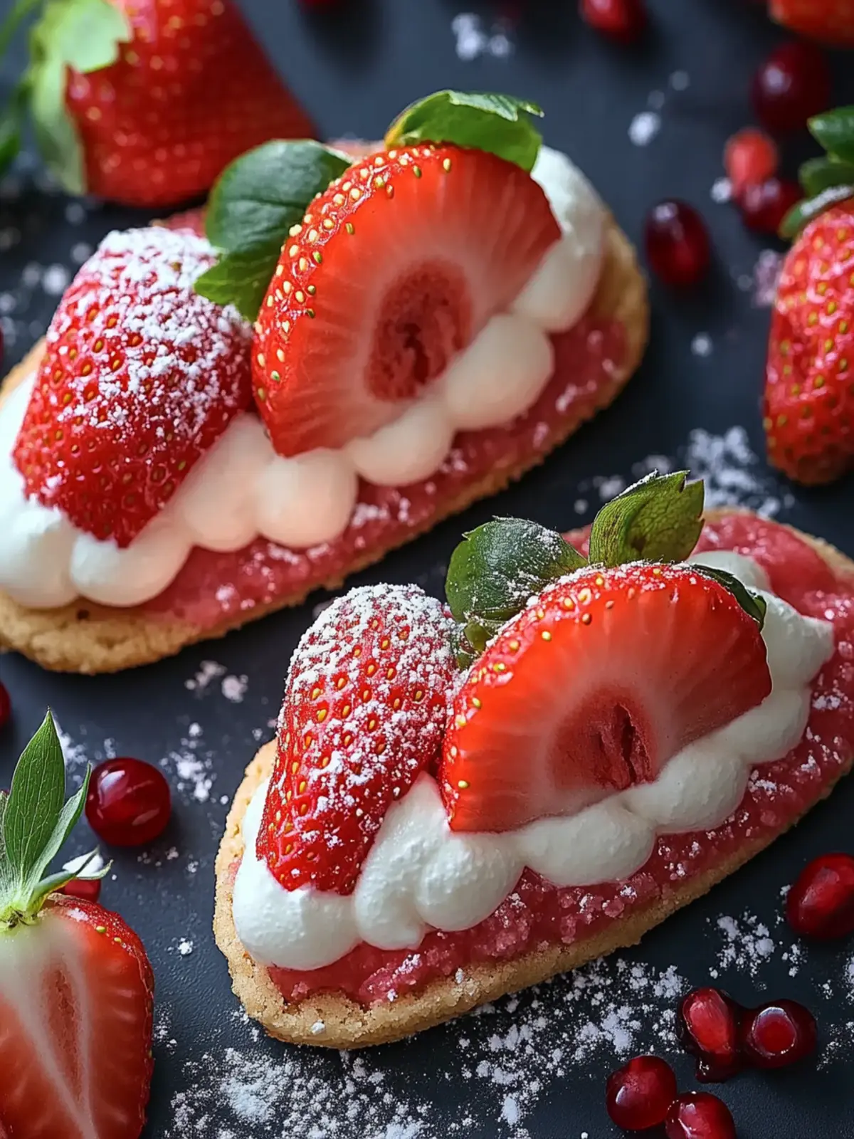 Strawberry Cookie Boats: A Sweet Twist on Elegant Desserts 3 Strawberry Cookie Boats