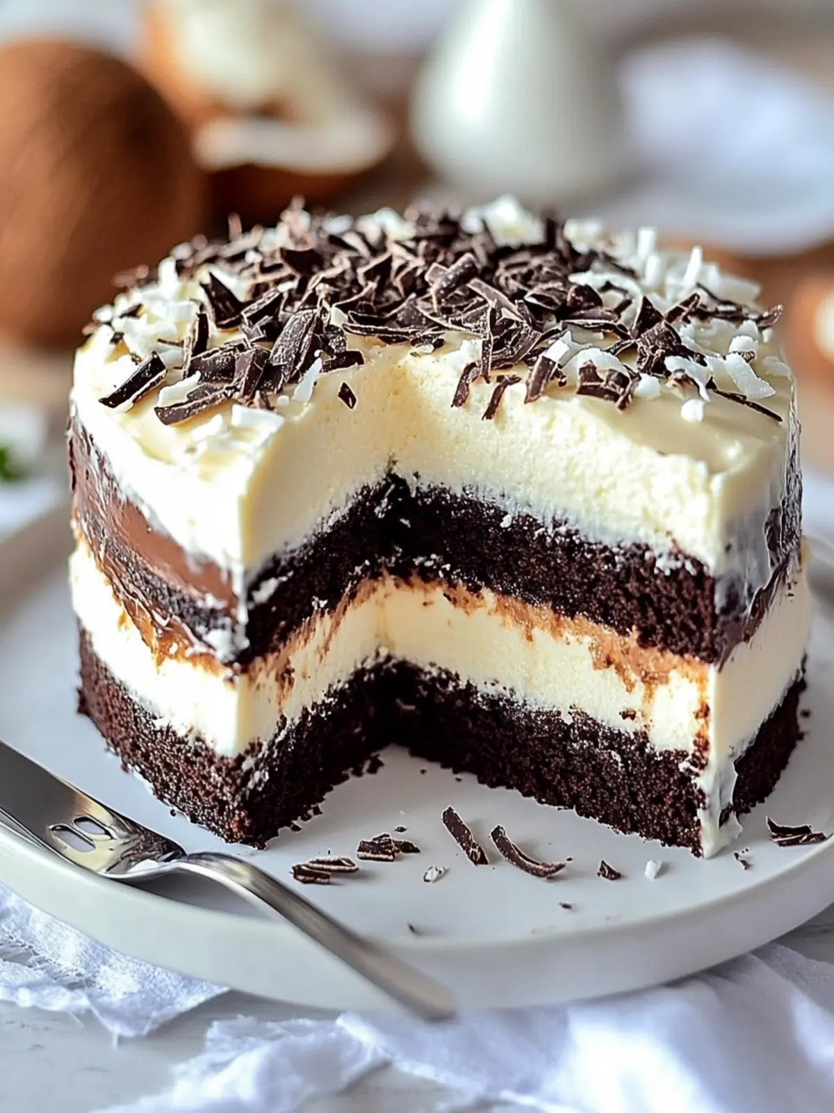 Moist Layered Coconut Chocolate Cake Delight You'll Love 2 Moist Layered Coconut Chocolate Cake Delight