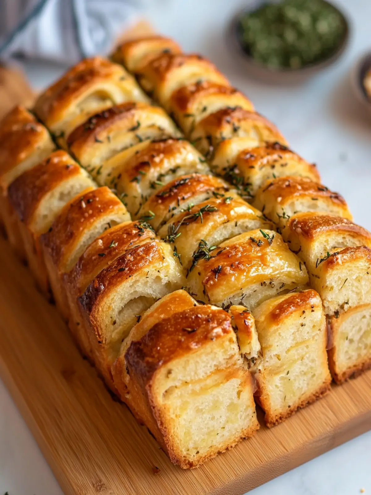 Irresistible Garlic Herb Pull-Apart Bread (Vegan) Recipe 5 Garlic Herb Pull-Apart Bread (Vegan)