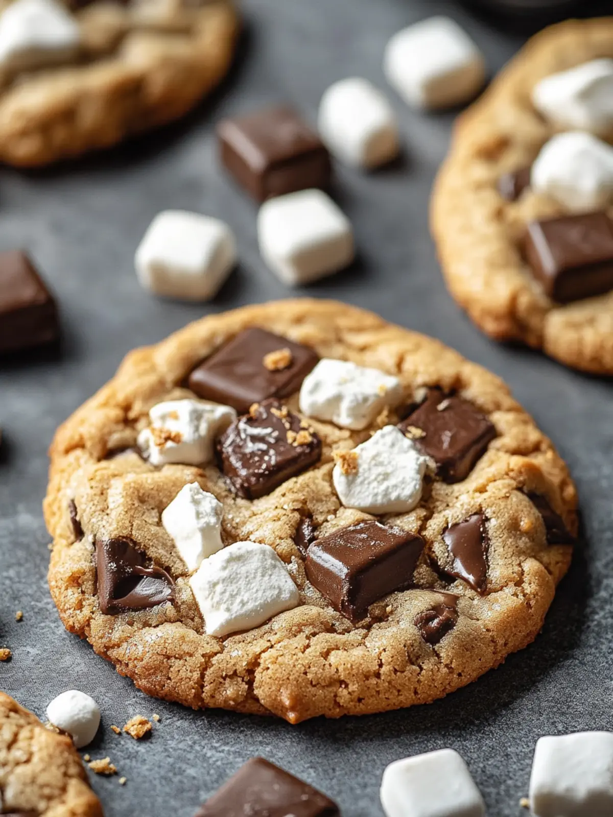 Soft & Chewy S'Mores Cookies That Melt in Your Mouth 3 Soft & Chewy S’Mores Cookies