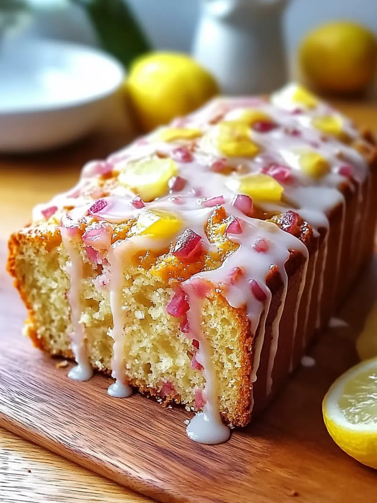 Lemon Rhubarb Loaf: Brighten Your Day with This Easy Delight 2 Lemon Rhubarb Loaf
