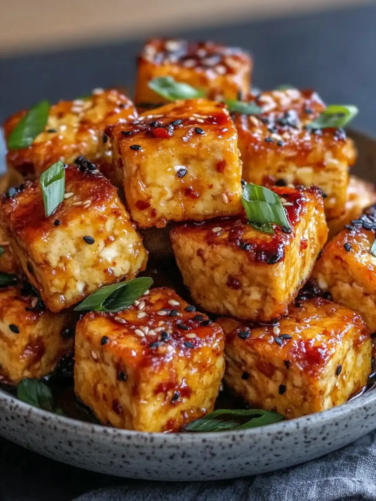 Crispy Air Fryer Tofu Recipe: Easy Vegan Dinner with Sweet Chili Glaze 3 Air Fryer Crispy Tofu Recipe Easy Quick Vegan Dinner with Sweet Chili Glaze