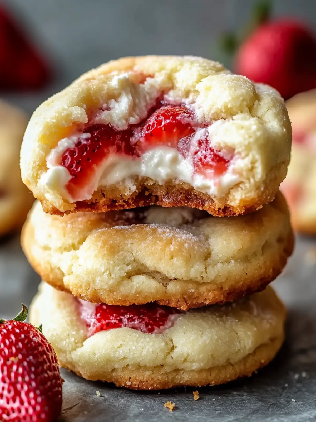 Strawberry Cheesecake Cookies: Soft-Baked & Stuffed