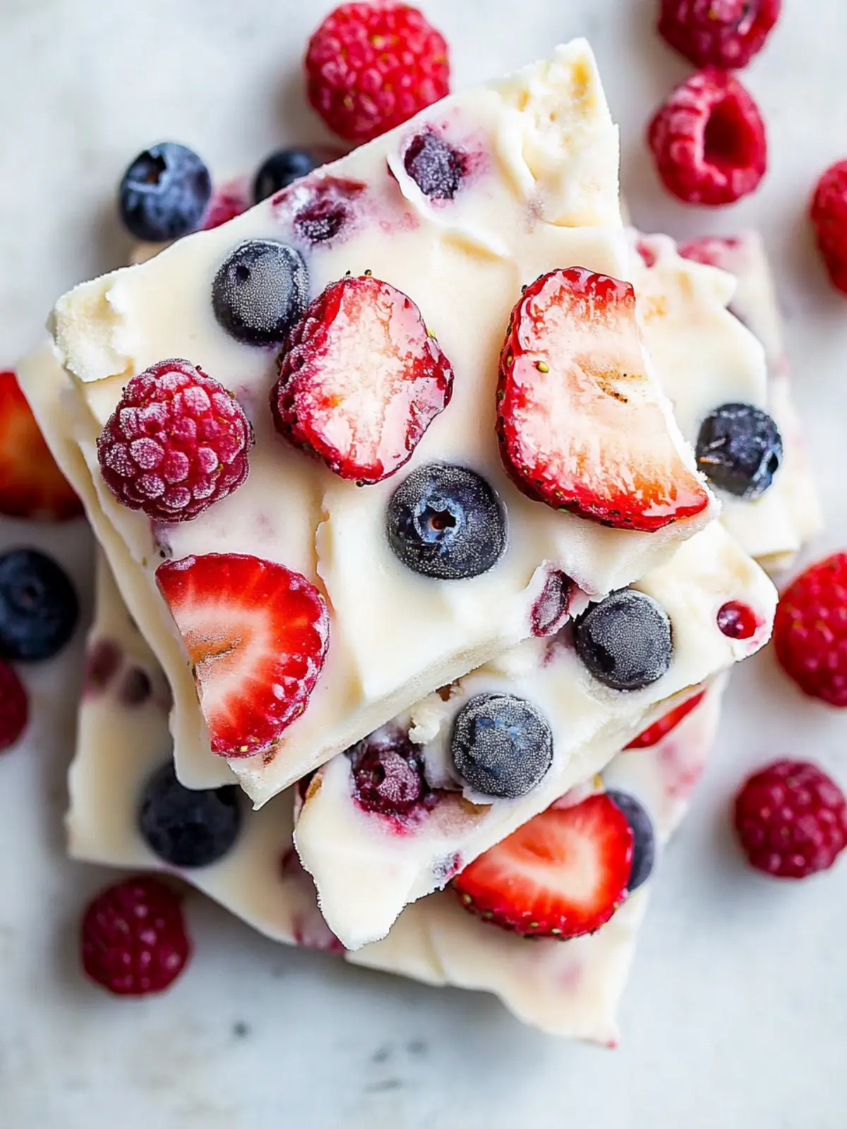 Frozen Yogurt Bark with Berries: A Guilt-Free Chill Treat 2 Frozen Yogurt Bark with Berries