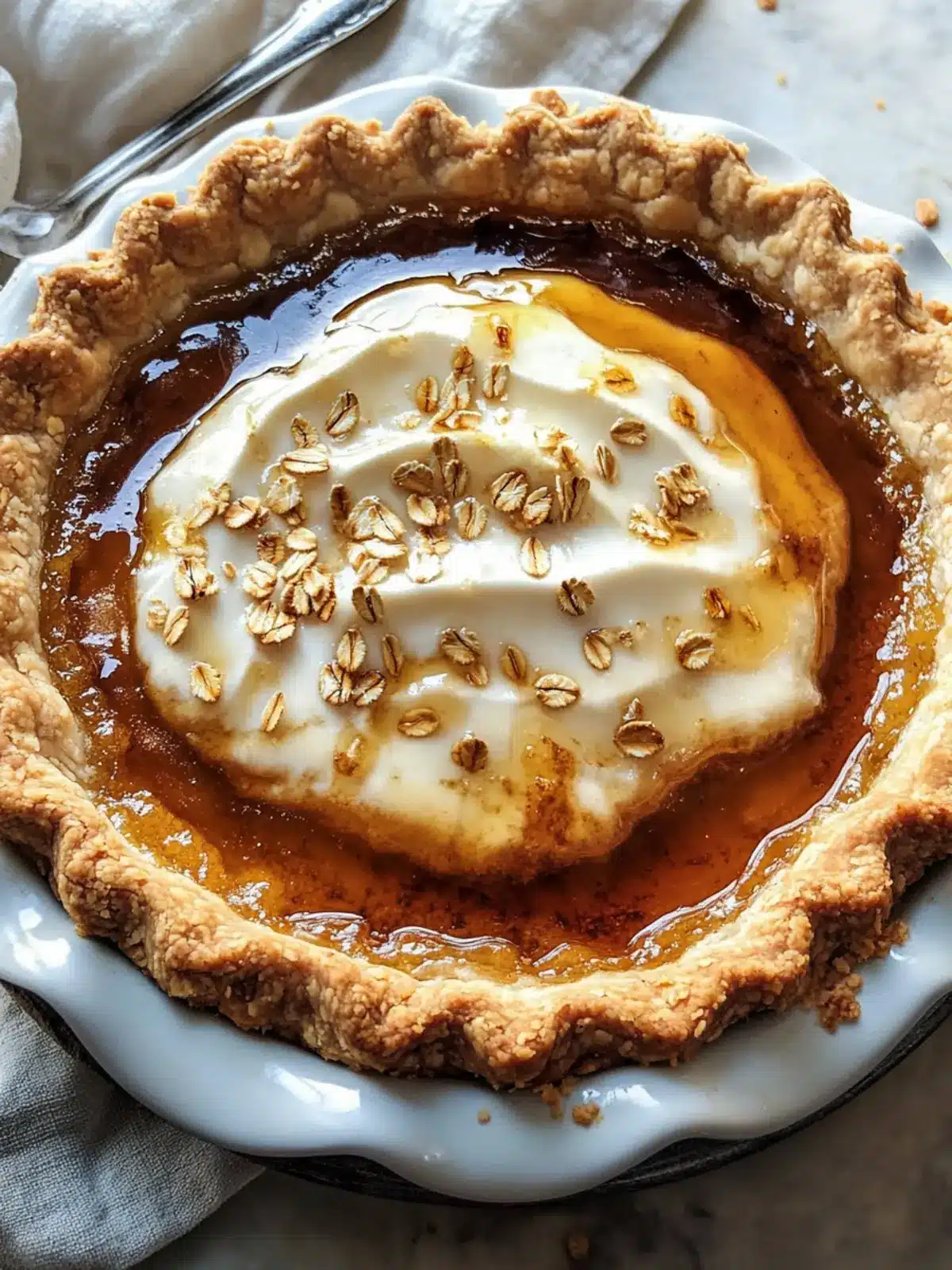 Crispy Burnt Honey Pie with Flaky Oat Crust to Swoon Over 2 Crispy Burnt Honey Pie with Flaky Oat Crust