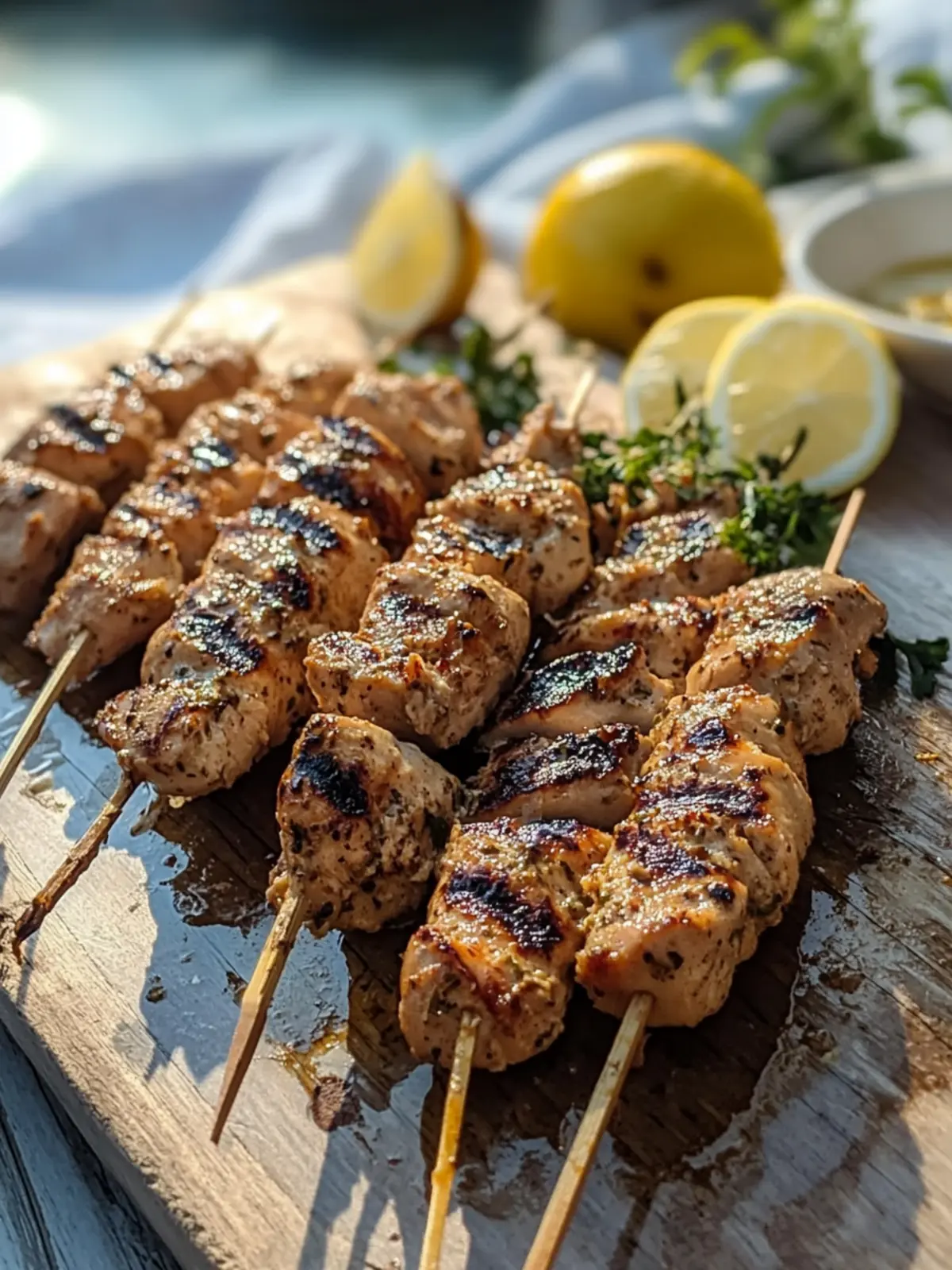 Greek Chicken Souvlaki on a Boat in Lesvos, and Yes the Char Matters