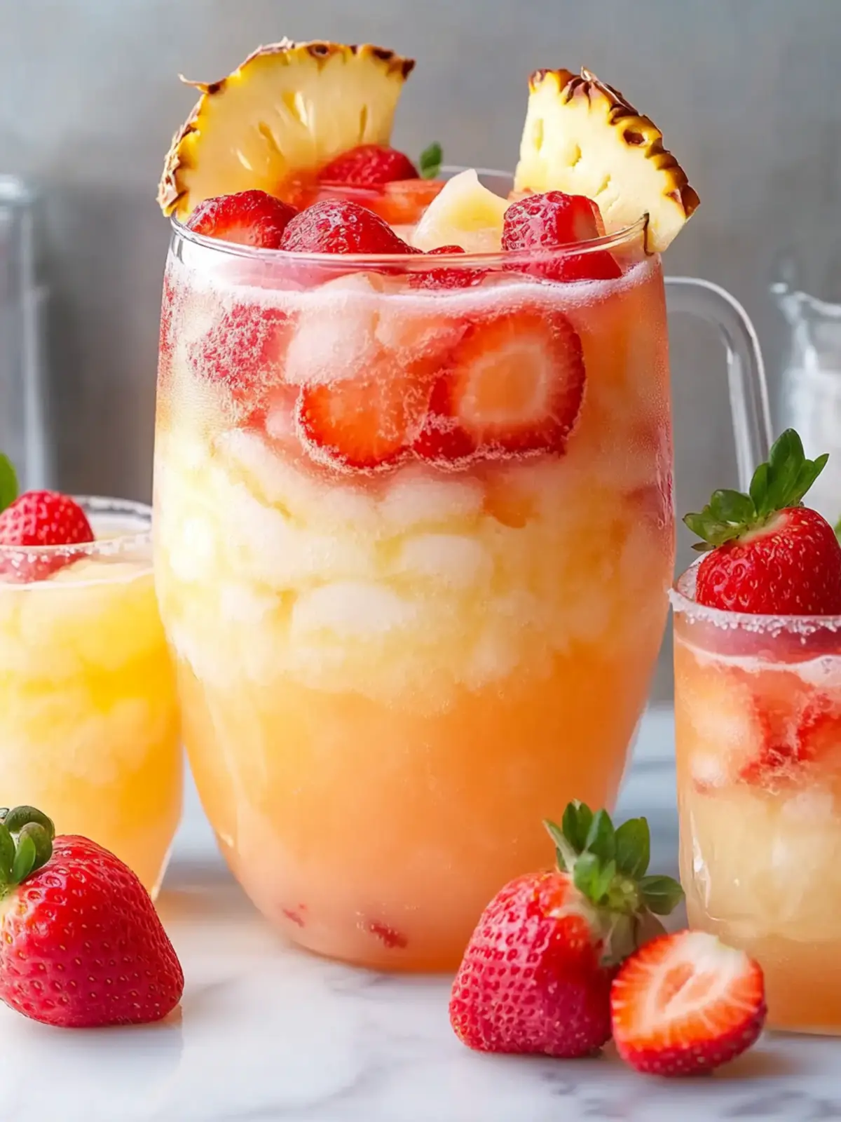 Beat the Heat with Strawberry Piña Colada Punch (Party Size) 4 Strawberry Piña Colada Punch (Party Size)