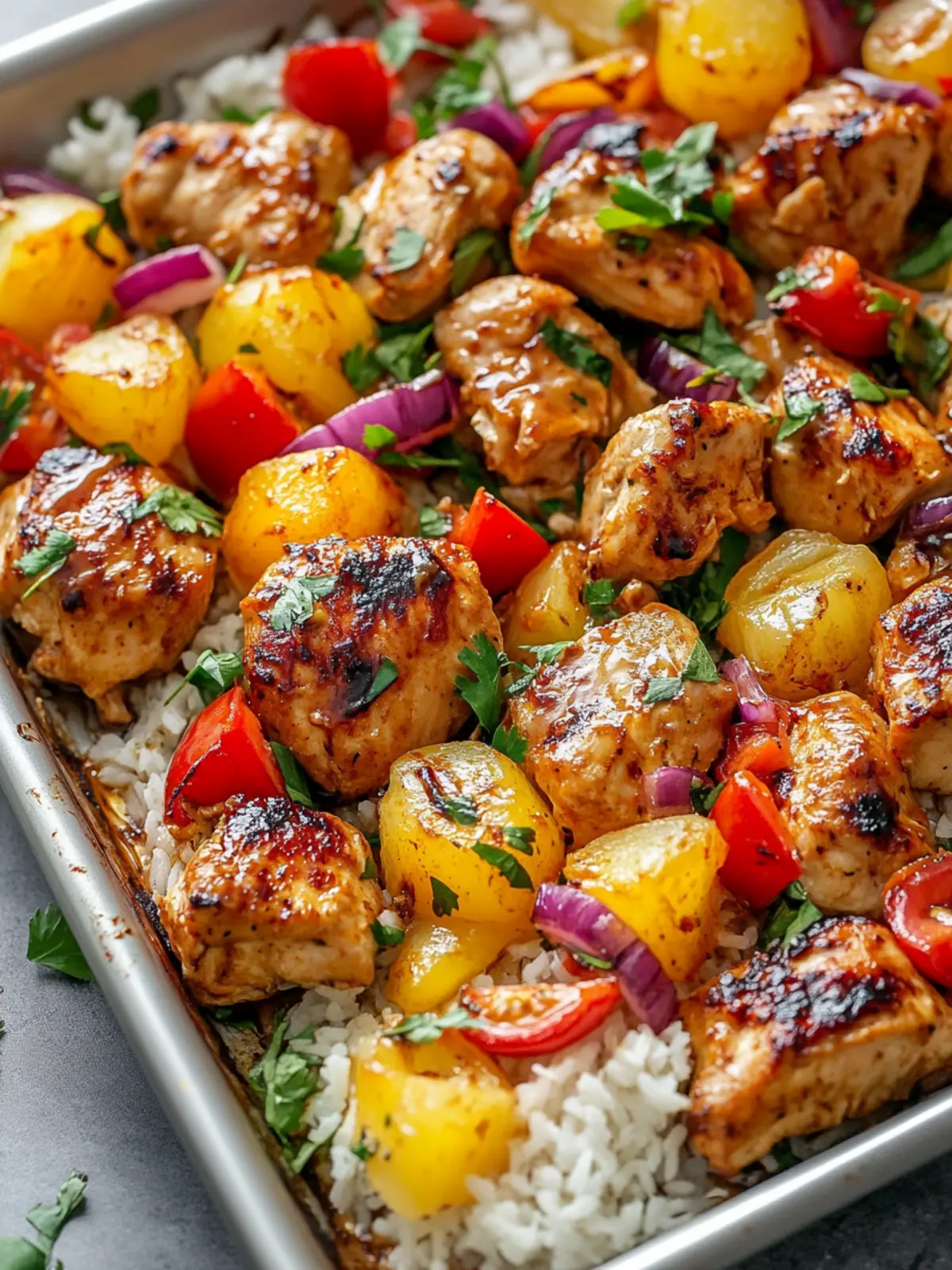Hawaiian Chicken Sheet Pan: A Flavorful One-Pan Delight 4 Hawaiian Chicken Sheet Pan