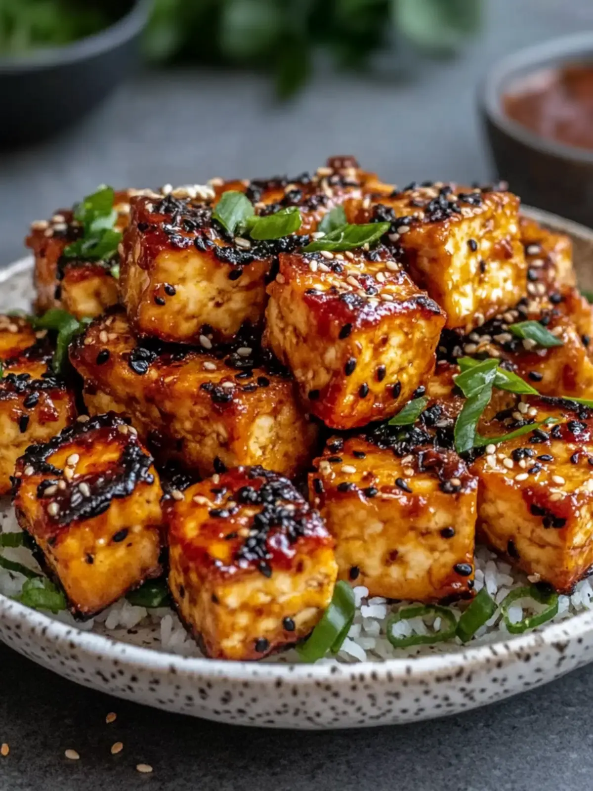 Crispy Air Fryer Tofu Recipe: Easy Vegan Dinner with Sweet Chili Glaze 4 Air Fryer Crispy Tofu Recipe Easy Quick Vegan Dinner with Sweet Chili Glaze