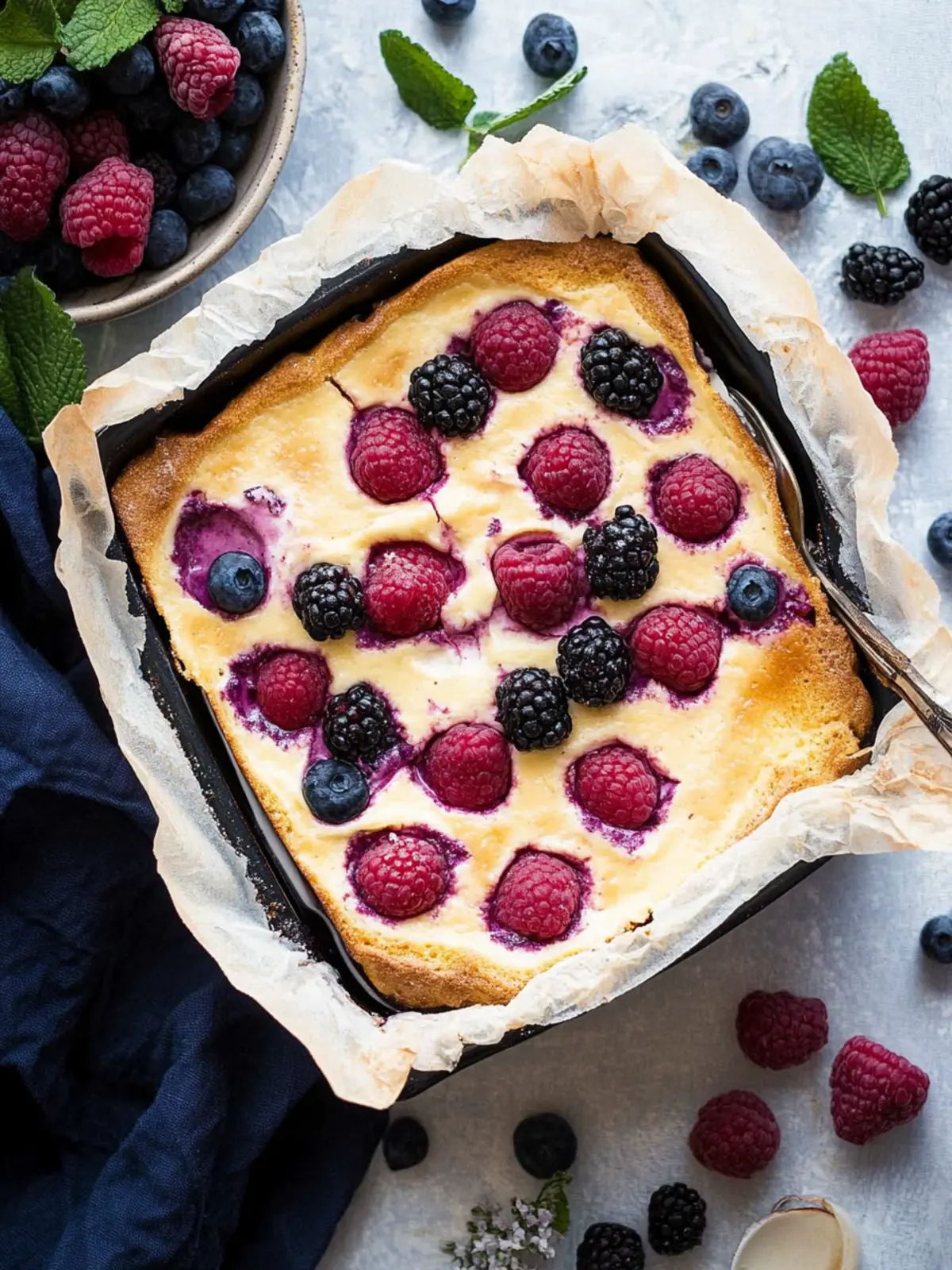 Delicious Baked Yogurt Slices with Berry Bliss 2 Baked Yogurt