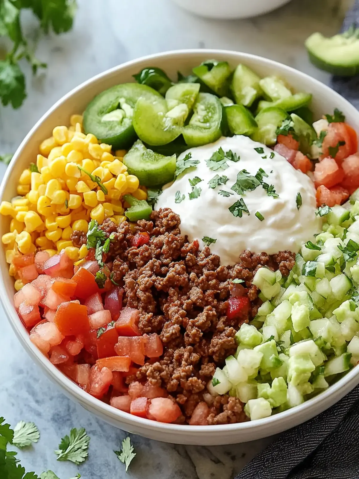 Ground Beef Taco Bowls: Quick Meal Prep for Taco Lovers 2 Ground Beef Taco Bowls