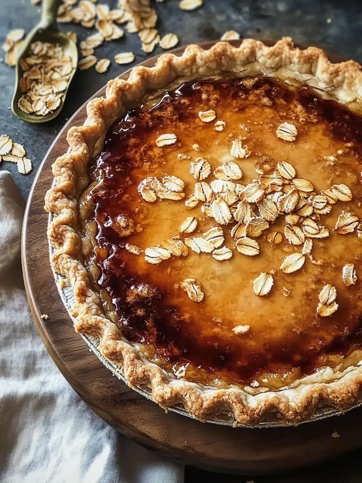Crispy Burnt Honey Pie with Flaky Oat Crust to Swoon Over 4 Crispy Burnt Honey Pie with Flaky Oat Crust