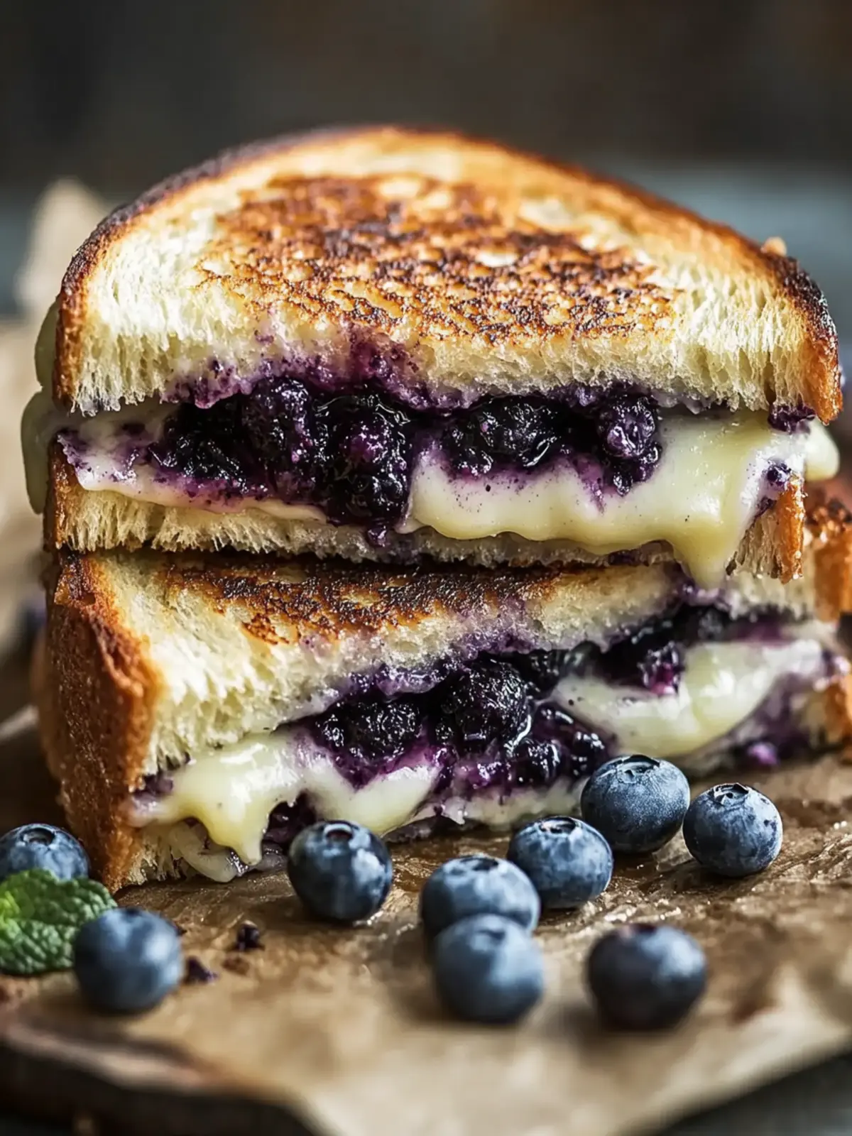 Irresistible Blueberry Grilled Cheese for a Gourmet Twist 2 Blueberry Grilled Cheese