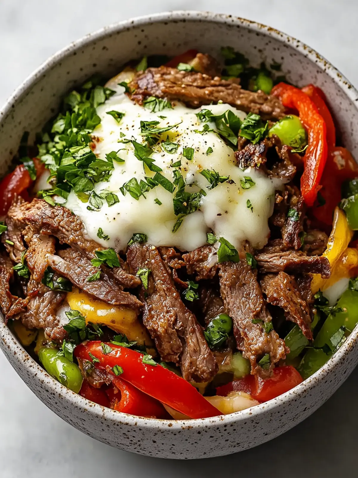 Savory Keto Philly Cheesesteak Bowls in 25 Minutes Flat 2 Keto Philly Cheesesteak Bowls