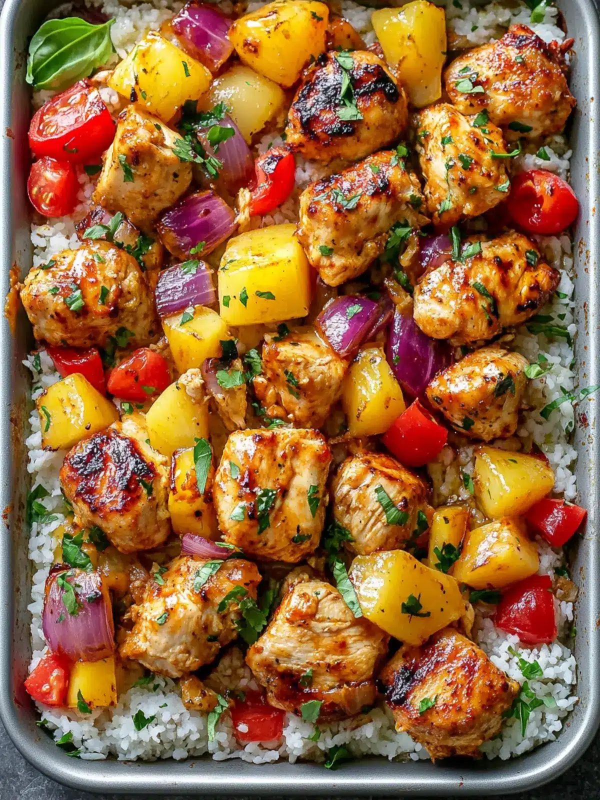 Hawaiian Chicken Sheet Pan: A Flavorful One-Pan Delight 5 Hawaiian Chicken Sheet Pan