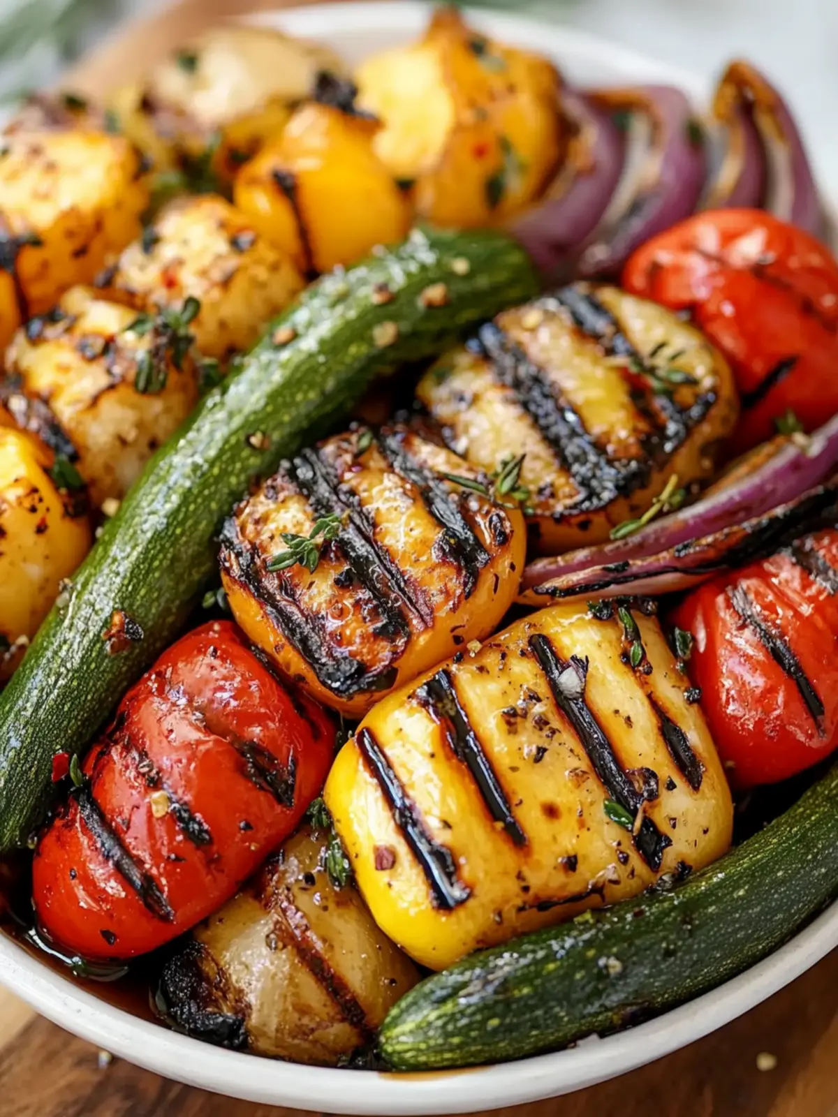 Tasty Grilled Veggies with Marinade