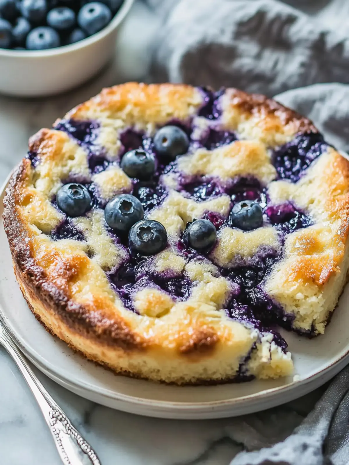 Protein-Packed Easy Blueberry Cottage Cheese Breakfast Bake 2 Easy Blueberry Cottage Cheese Breakfast Bake