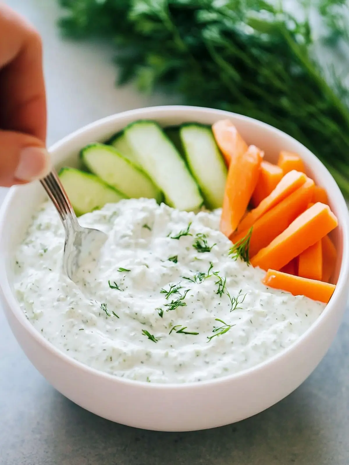 Creamy Cottage Cheese Ranch Dip: High-Protein Snack Delight 4 Cottage Cheese Ranch Dip