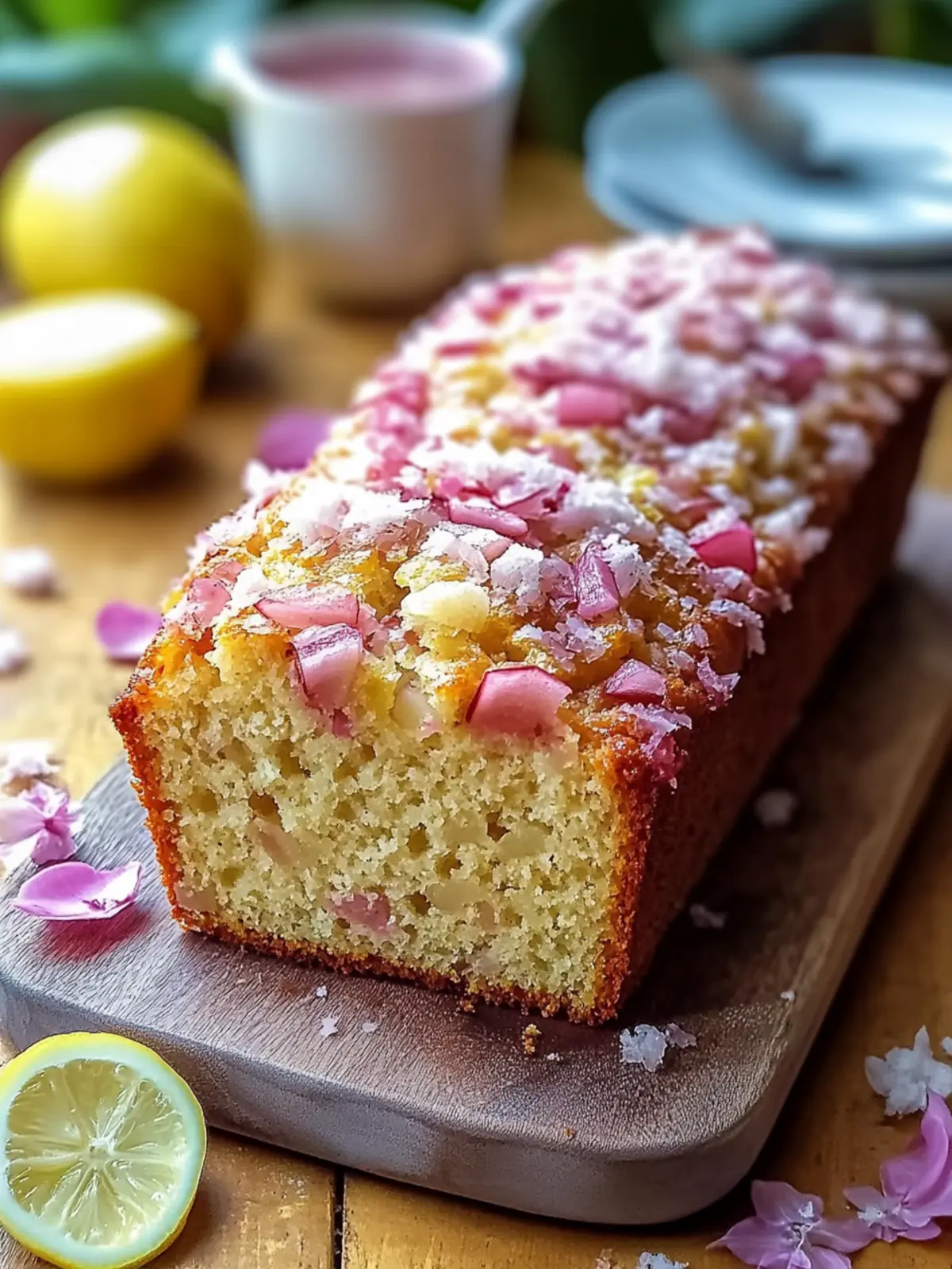 Lemon Rhubarb Loaf: Brighten Your Day with This Easy Delight 4 Lemon Rhubarb Loaf