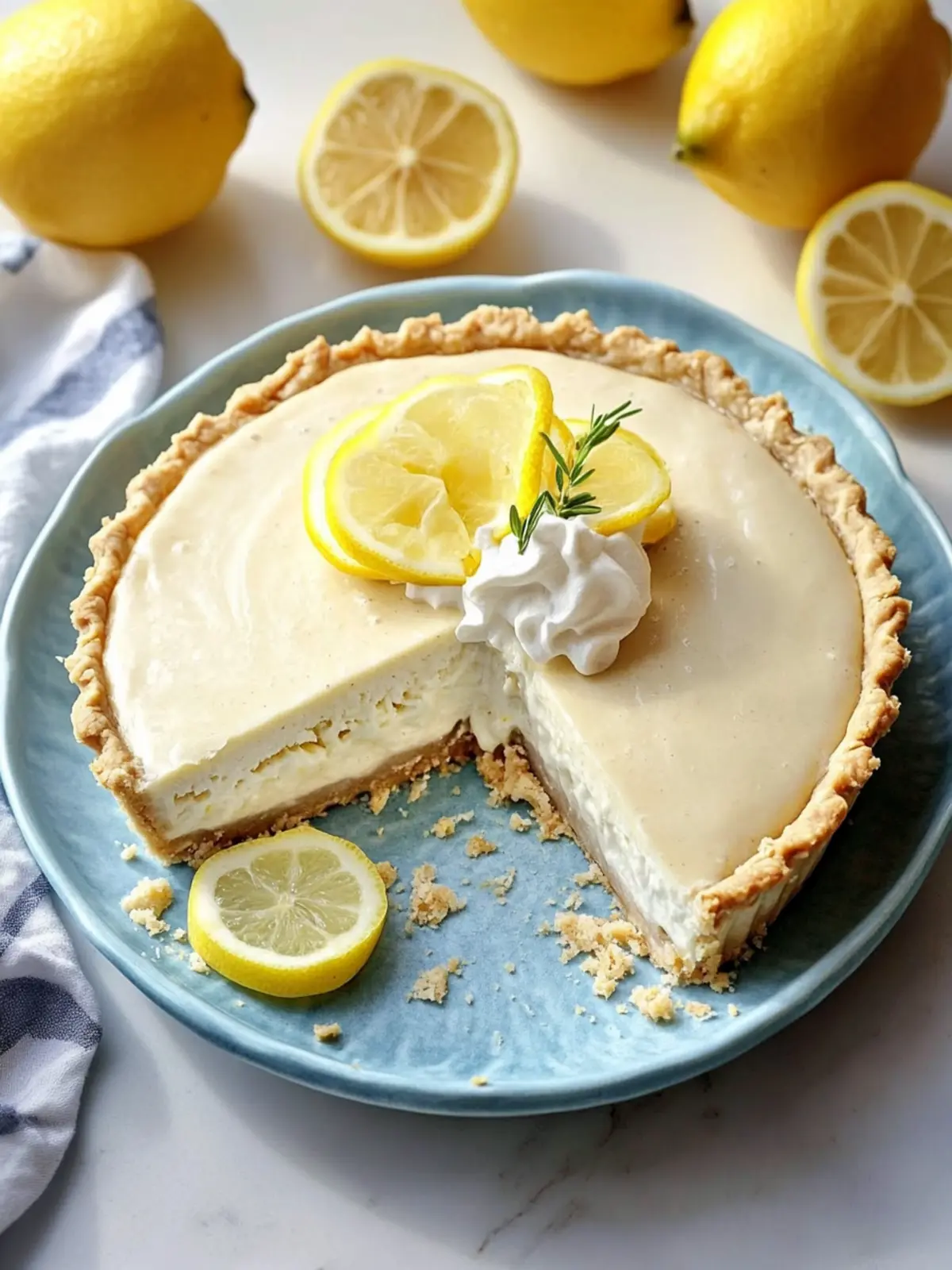 Frozen Lemonade Pie: A Refreshing Slice of Summer Joy 3 Frozen Lemonade Pie