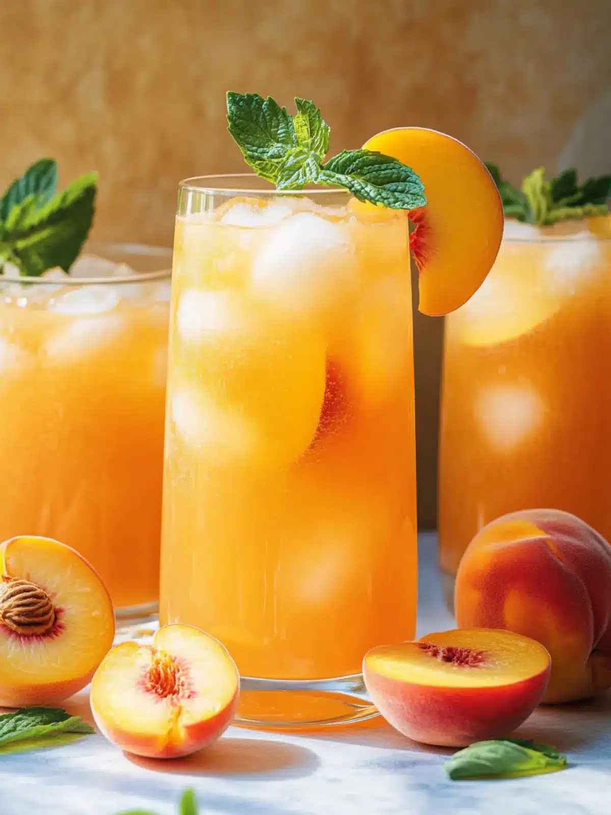Summer-Sipping Bliss: Refreshing Peach Lemonade Recipe 3 Peach Lemonade