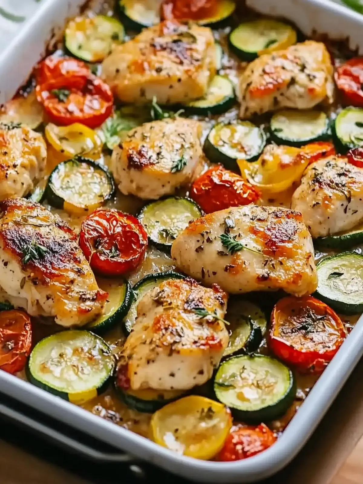 Sheet Pan Mediterranean Chicken & Zucchini – Quick & Healthy Delight 4 Sheet Pan Mediterranean Chicken & Zucchini – Easy & Healthy One Pan Meal