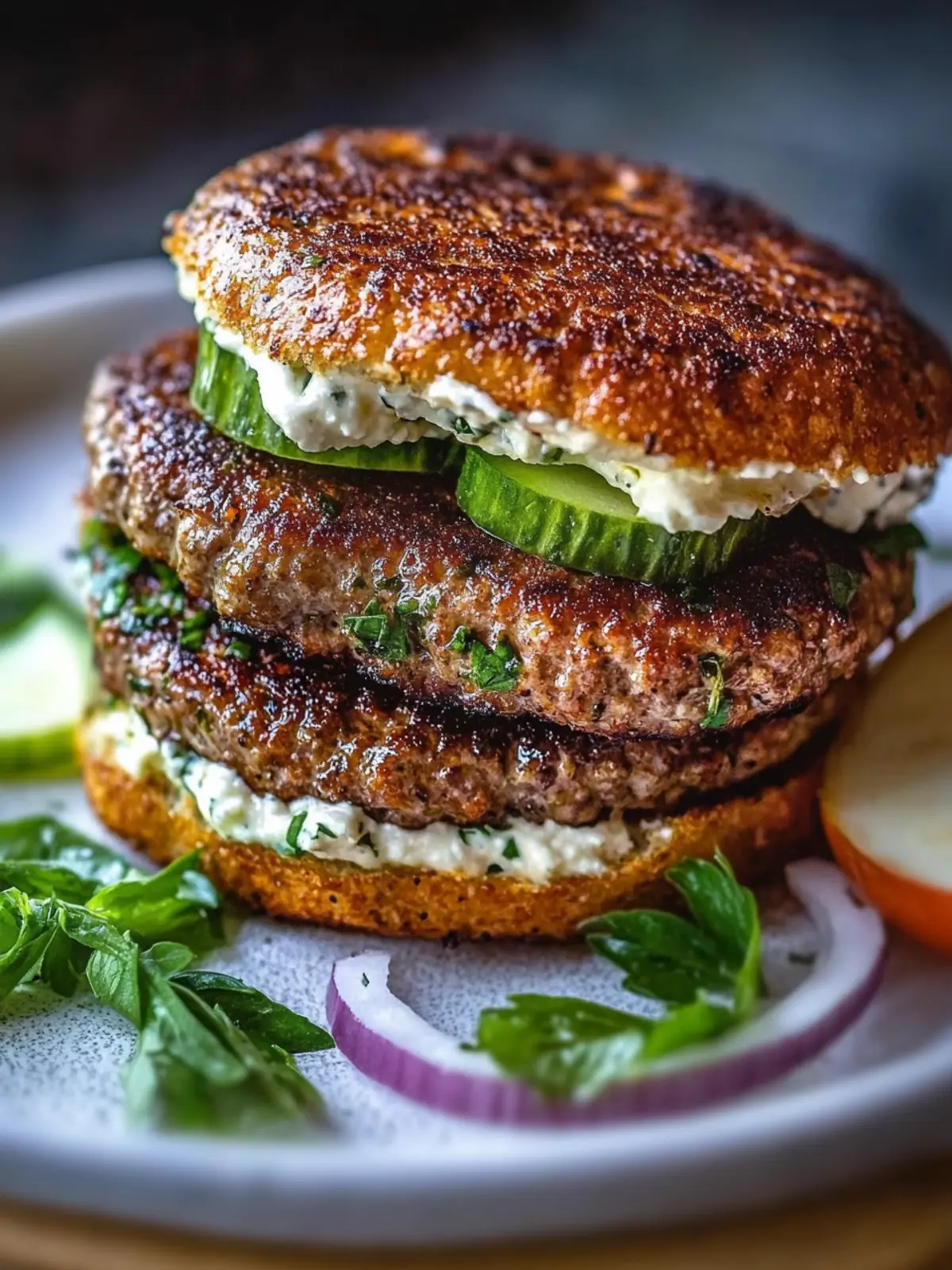 Juicy Greek Bifteki Burger Recipe Made in 15 Minutes Flat 2 Juicy Greek Bifteki Burger Recipe in 15 Minutes Flat