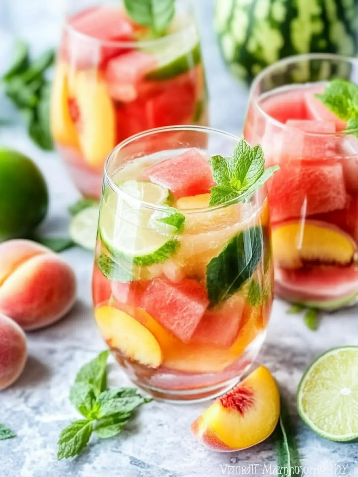 Watermelon Peach White Wine Summer Sangria for Ultimate Refreshment 4 Watermelon Peach White Wine Summer Sangria