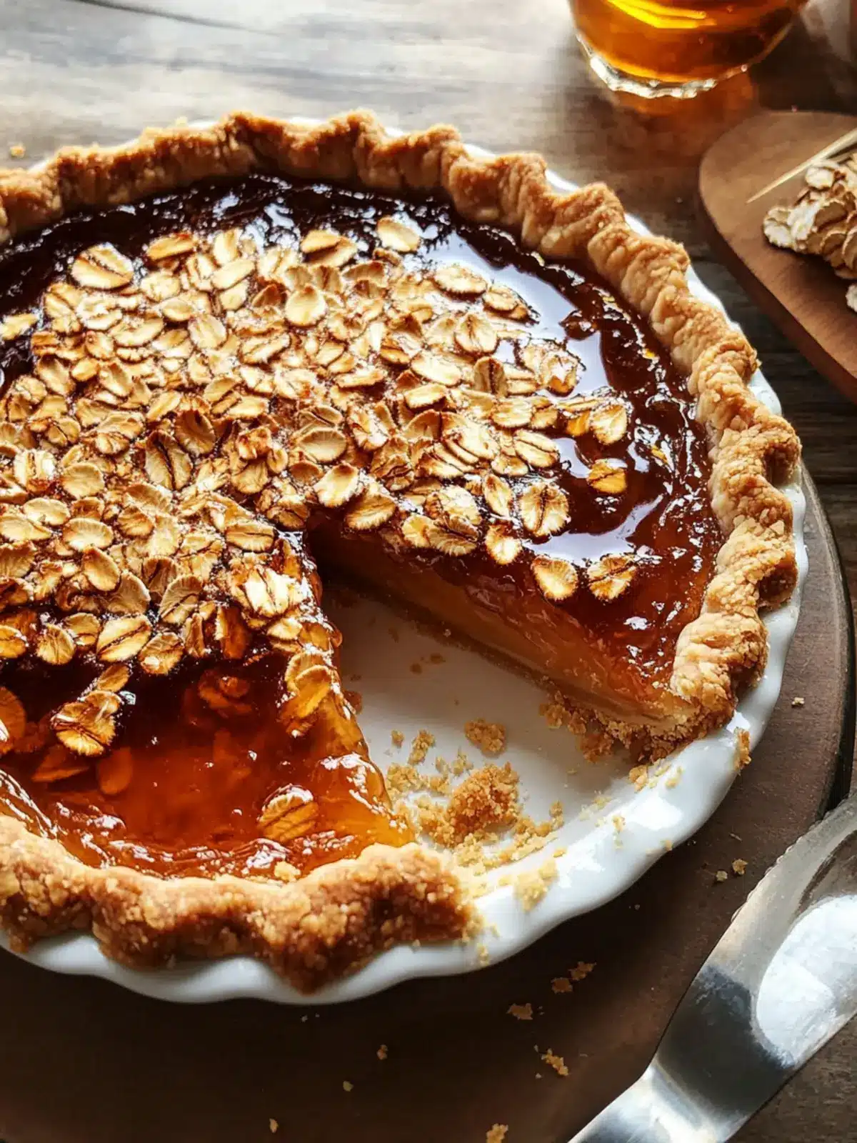 Crispy Burnt Honey Pie with Flaky Oat Crust to Swoon Over 3 Crispy Burnt Honey Pie with Flaky Oat Crust