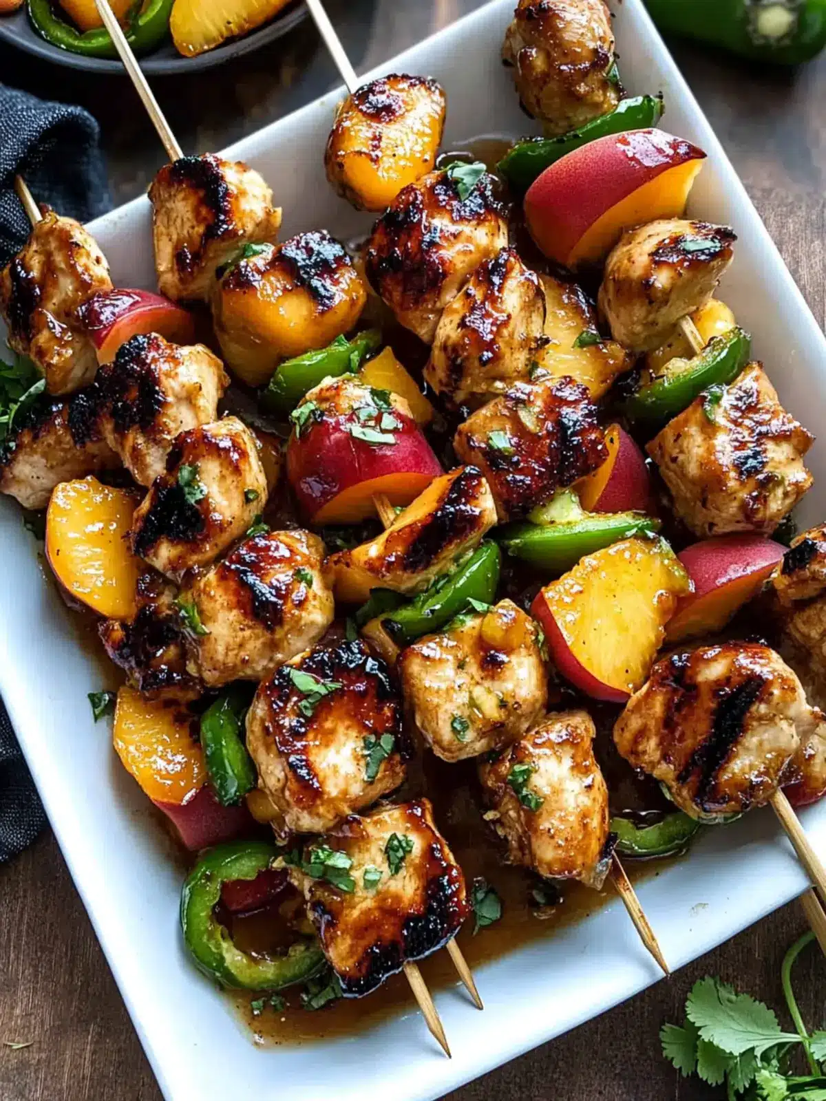 Spicy Jalapeno Peach Chicken Skewers to Sizzle Your Summer 2 Jalapeno Peach Chicken Skewers