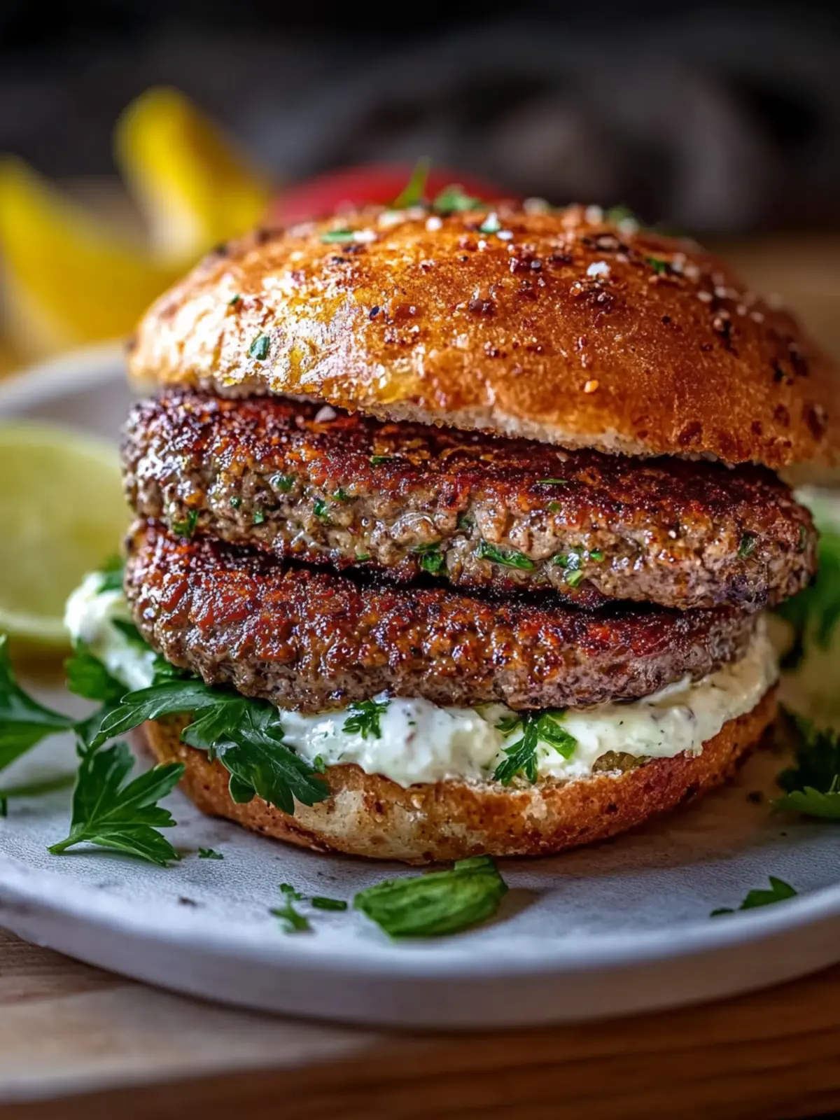 Juicy Greek Bifteki Burger Recipe Made in 15 Minutes Flat 3 Juicy Greek Bifteki Burger Recipe in 15 Minutes Flat