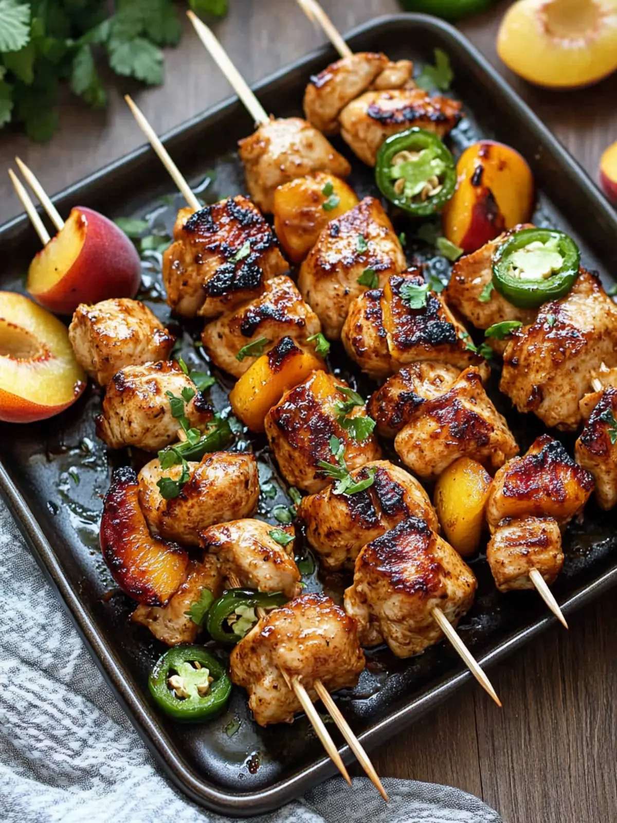 Spicy Jalapeno Peach Chicken Skewers to Sizzle Your Summer 4 Jalapeno Peach Chicken Skewers