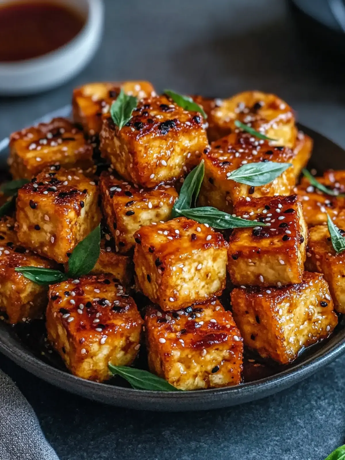 Crispy Air Fryer Tofu Recipe: Easy Vegan Dinner with Sweet Chili Glaze 2 Air Fryer Crispy Tofu Recipe Easy Quick Vegan Dinner with Sweet Chili Glaze