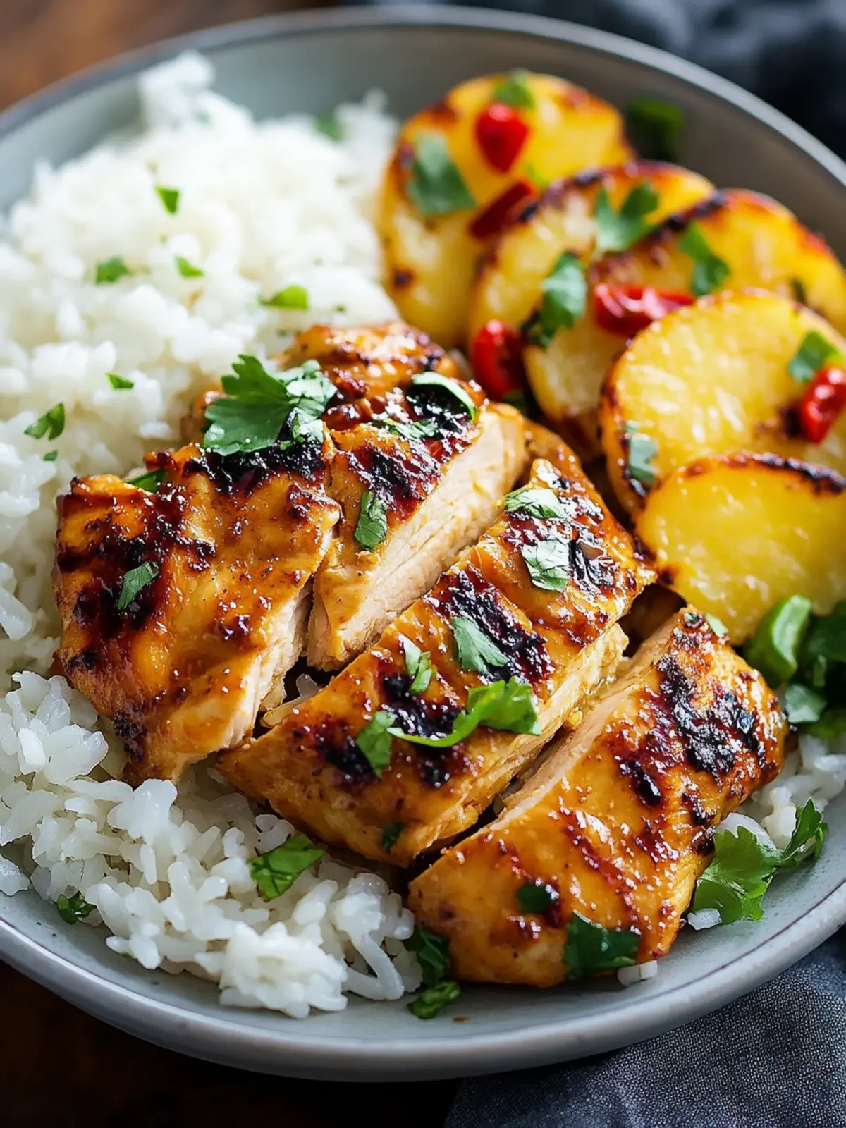 Hawaiian Chicken & Coconut Rice: Your Tropical Dinner Escape 3 Hawaiian Chicken & Coconut Rice: Tropical Dinner Delight