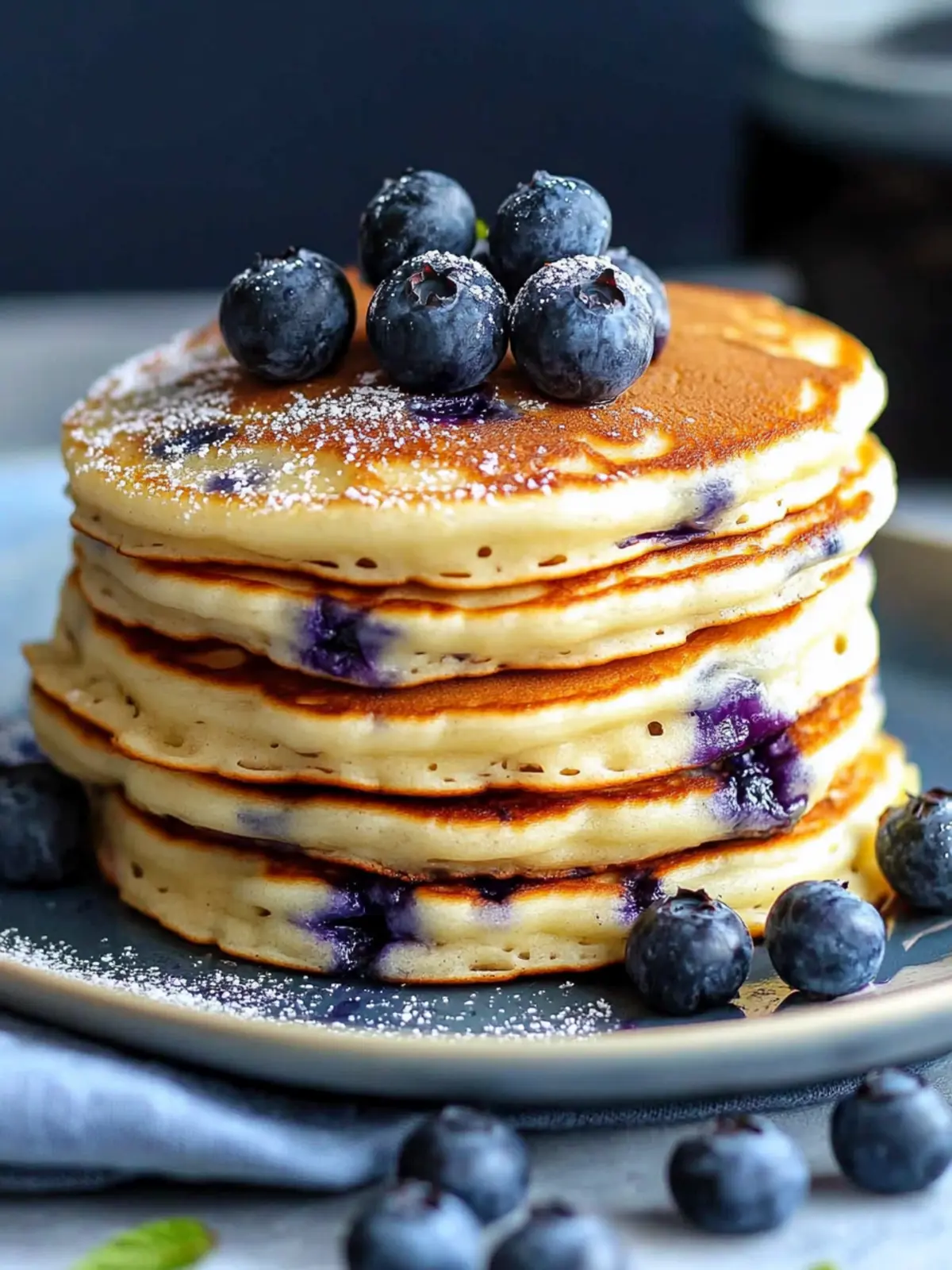 Fluffy Greek Yogurt Blueberry Pancakes for a Sweet Start 4 Greek Yogurt Blueberry Pancakes