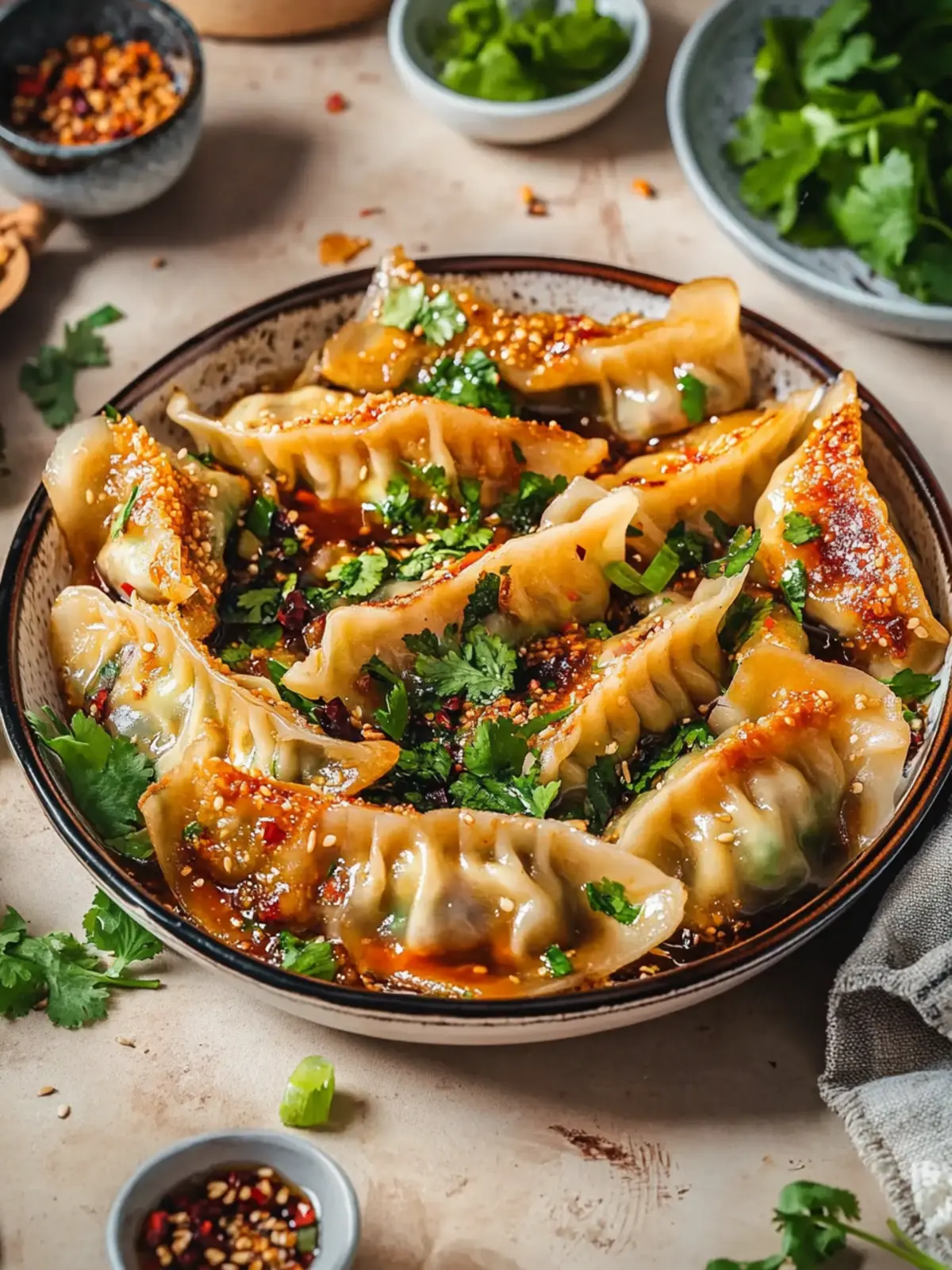 Viral Baked Dumplings Recipe with Easy Crispy Chili Oil Twist 3 Viral Baked Dumplings Recipe (Easy Crispy Chili Oil Dumplings)