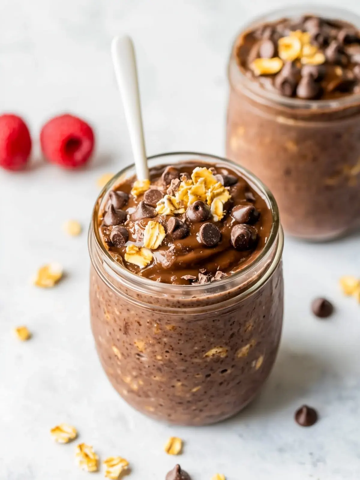 Decadent Brownie Batter Overnight Oats for a Sweet Morning Treat 2 Brownie Batter Overnight Oats