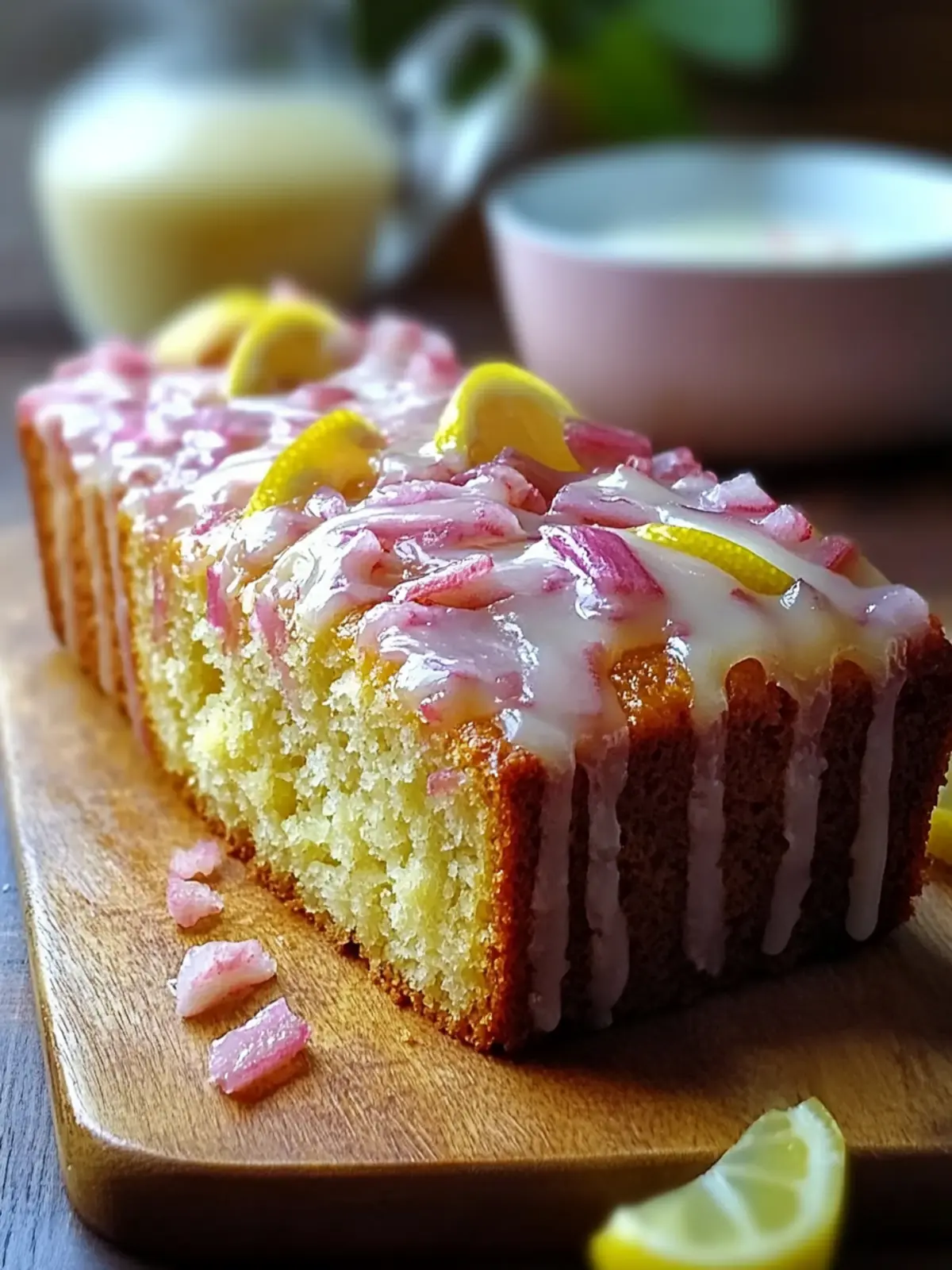 Lemon Rhubarb Loaf
