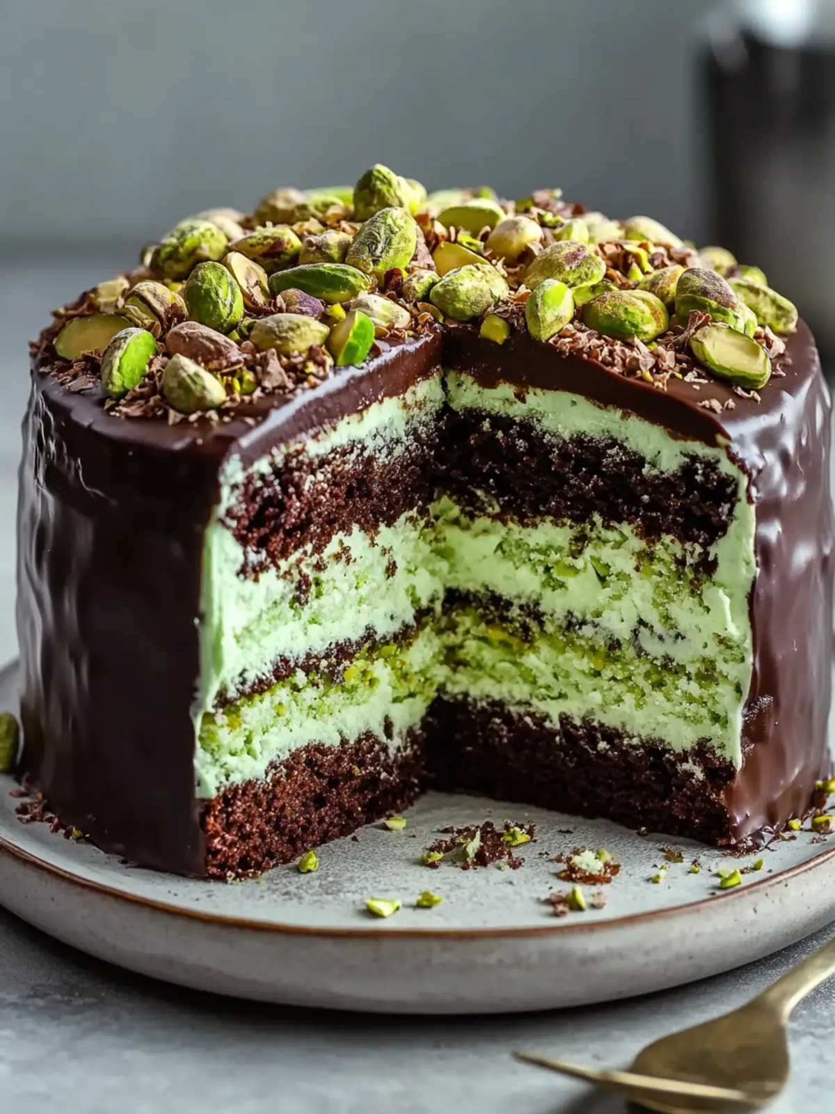 Indulge in Dubai Chocolate Pistachio Cake: A Viral Delight 3 Dubai Chocolate Pistachio Cake: The Ultimate Viral Crunch Layer Cake